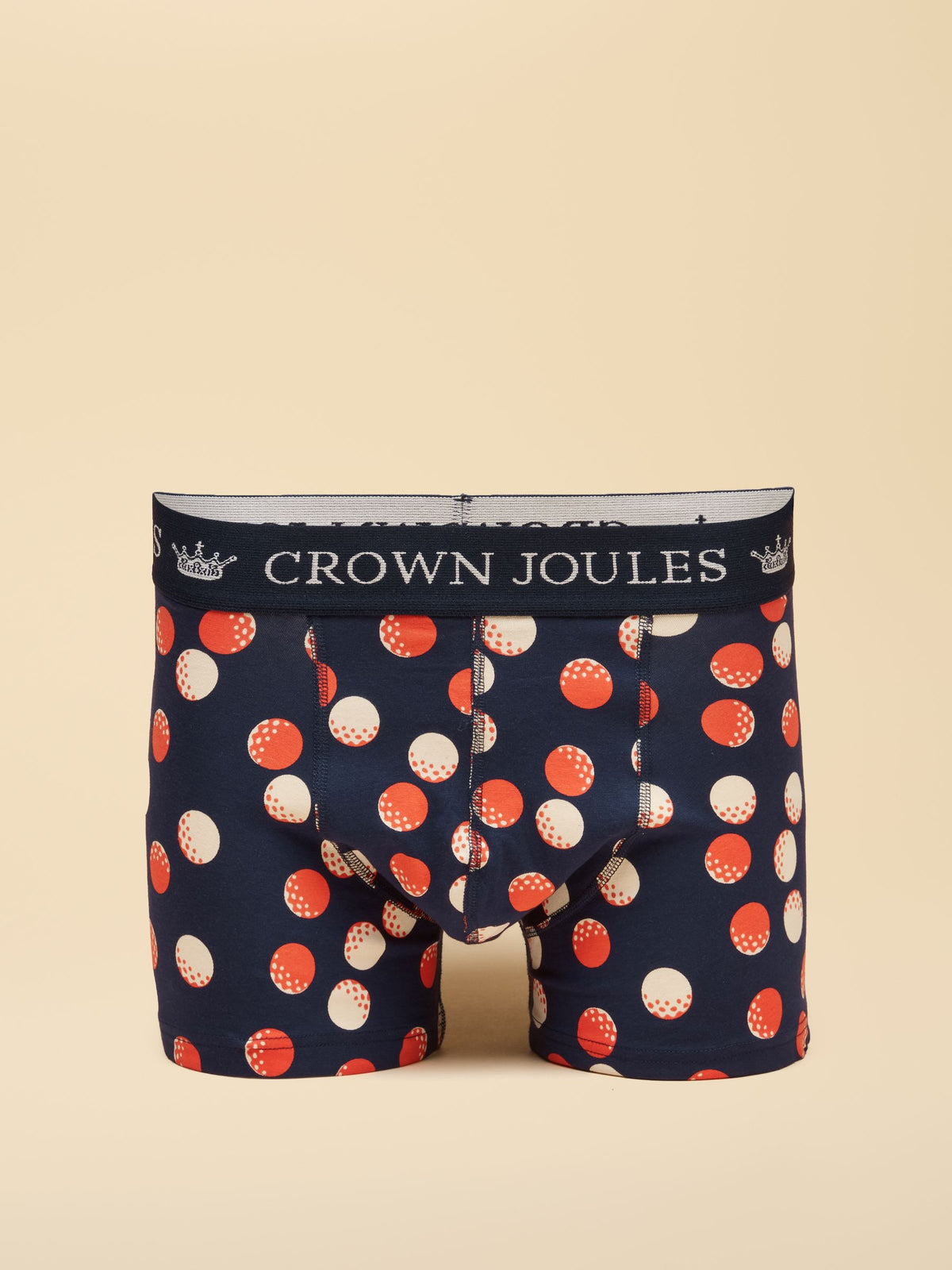 Crown Joules Cotton Jersey Boxer Shorts 2 Pack - Navy/Green
