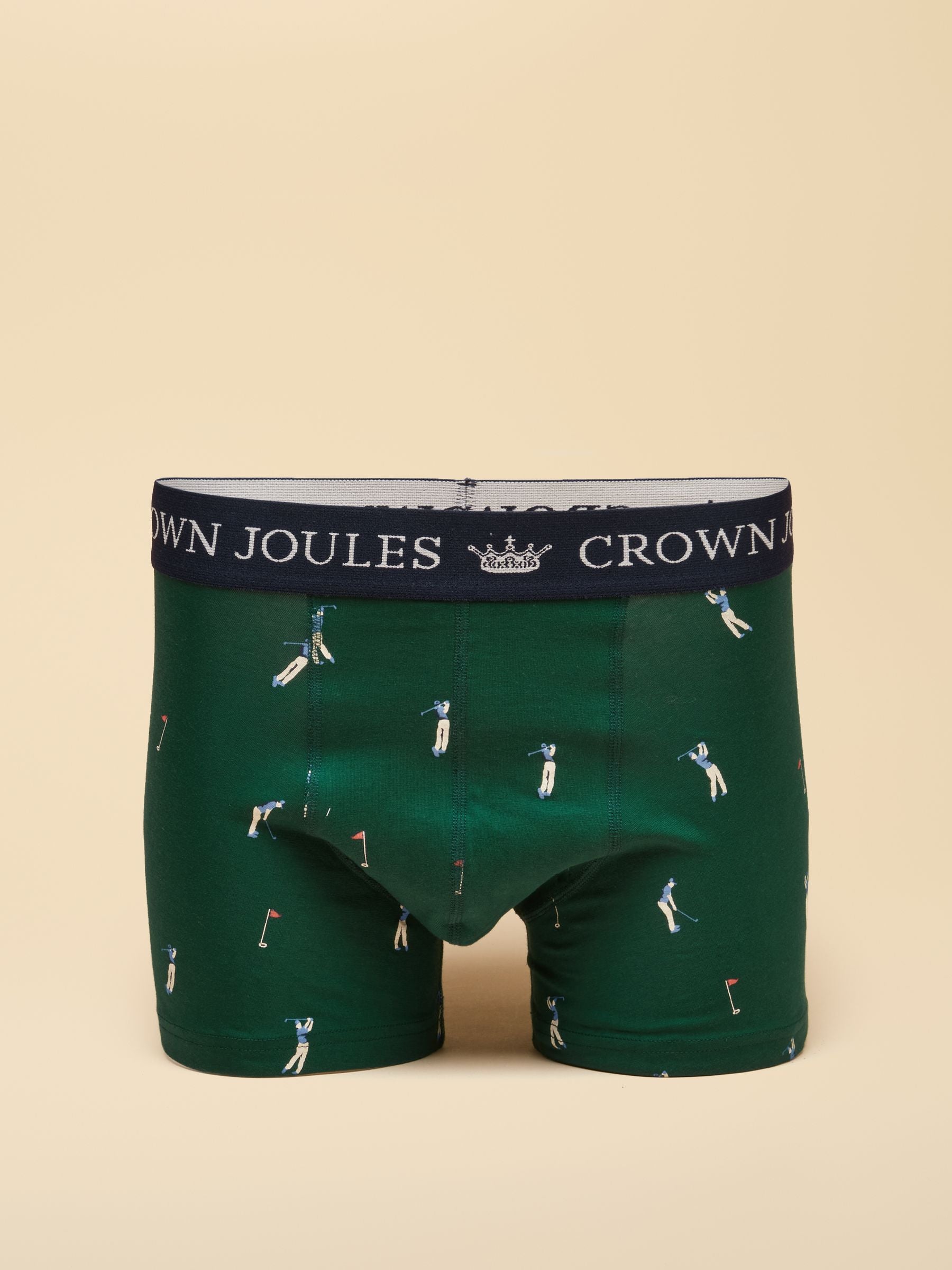 Best By Par Green/Navy Cotton Jersey Boxer Shorts 2 pack