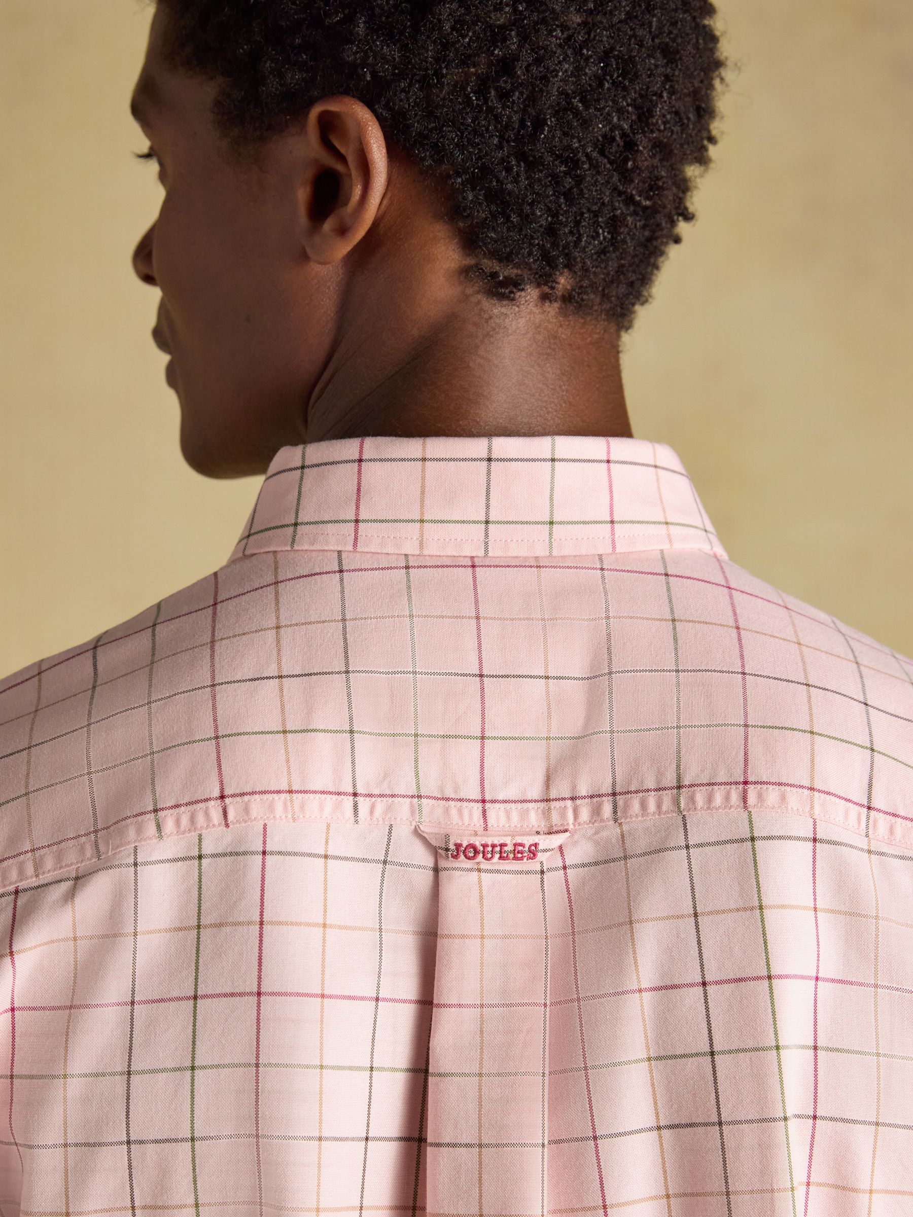 Pink Checked Classic Fit Cotton Oxford Shirt