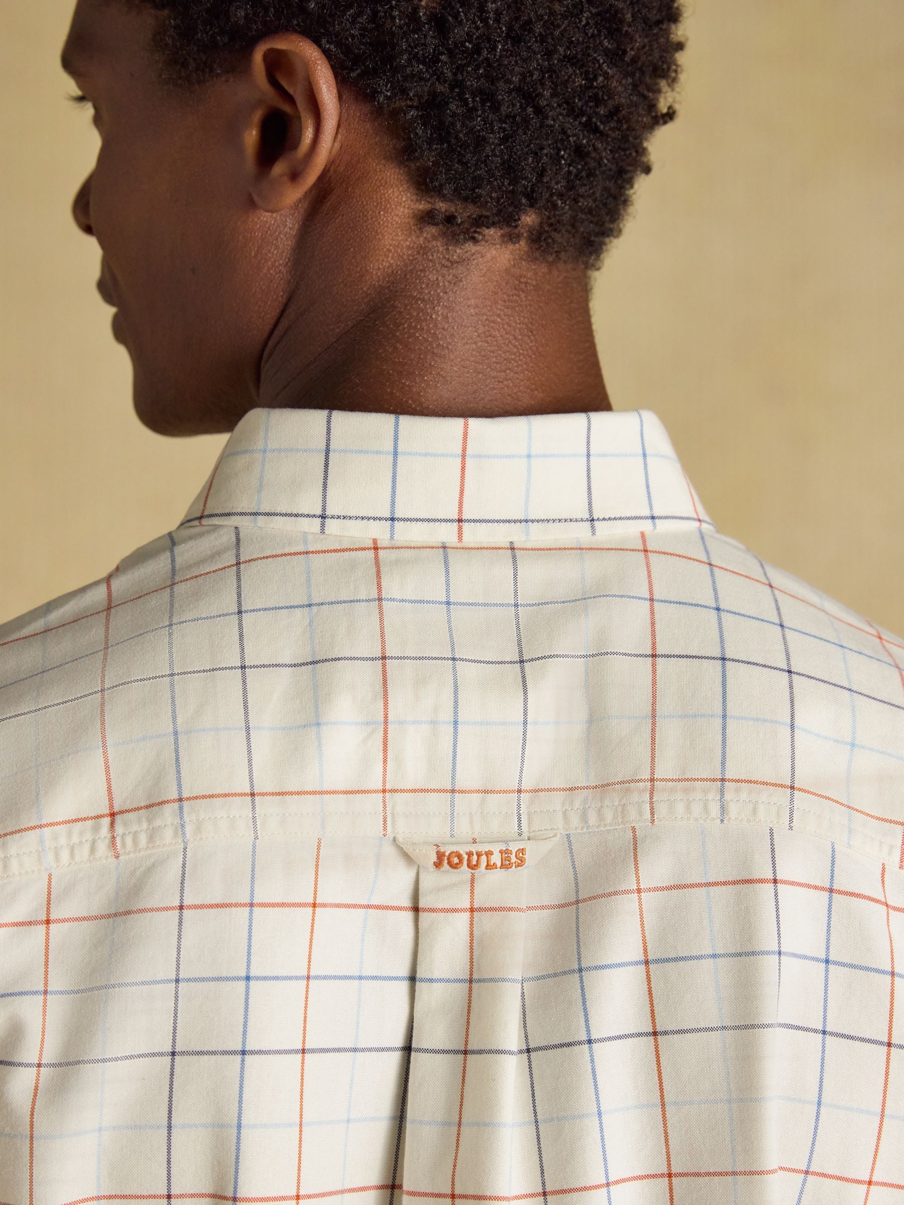 White Checked Classic Fit Cotton Oxford Shirt