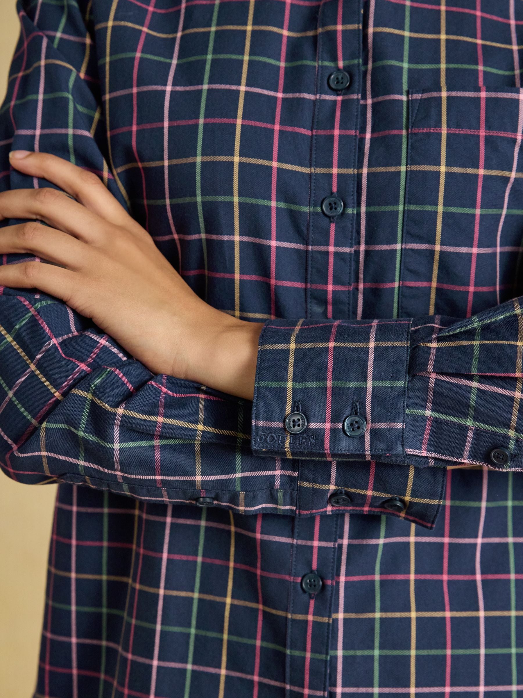 Boyfriend Oxford Navy Tattersall Shirt