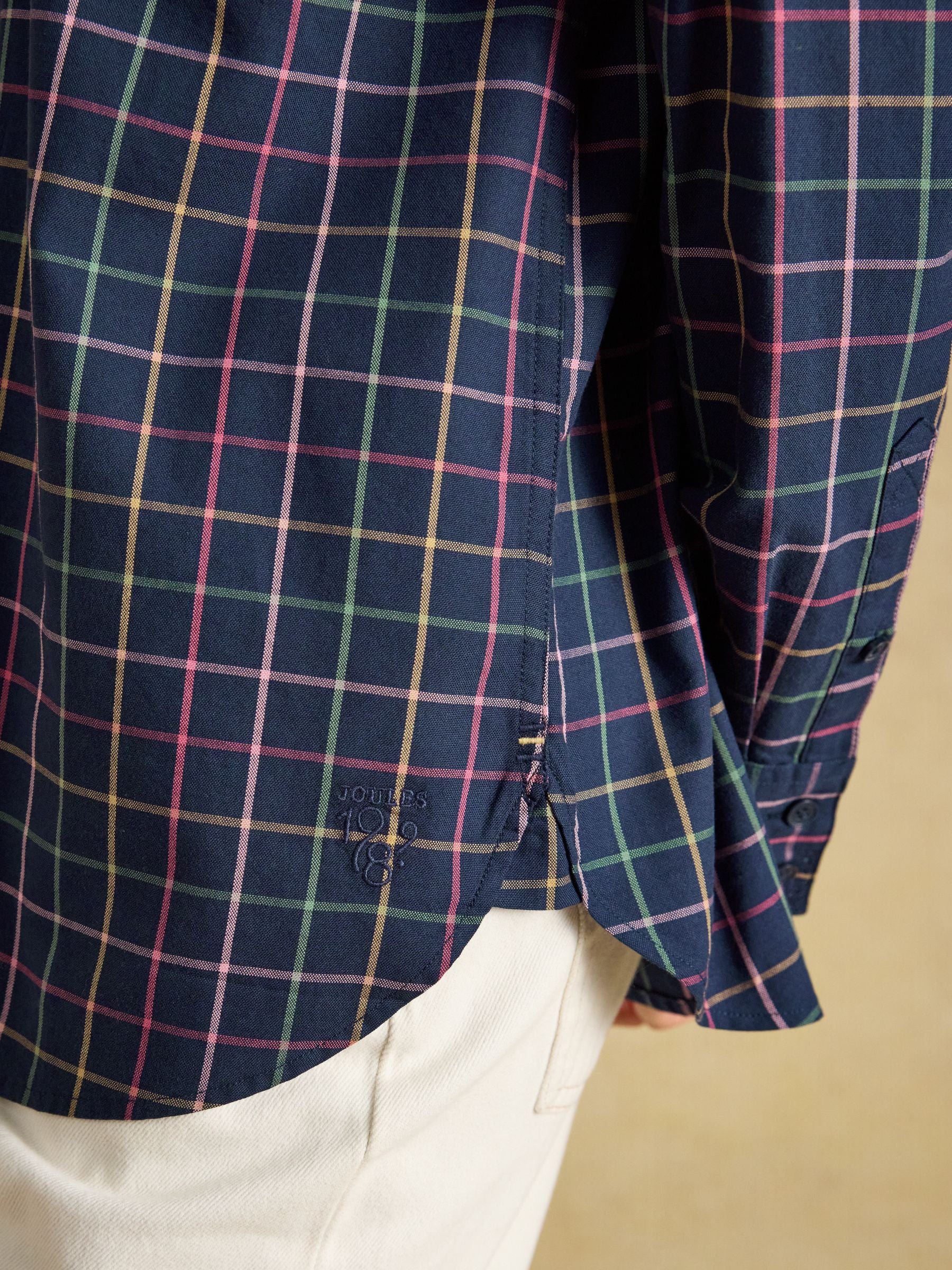Boyfriend Oxford Navy Tattersall Shirt