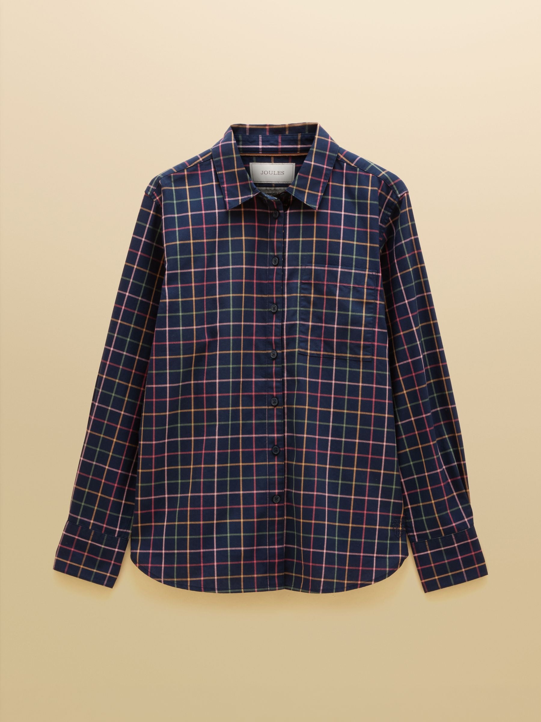 Boyfriend Oxford Navy Tattersall Shirt