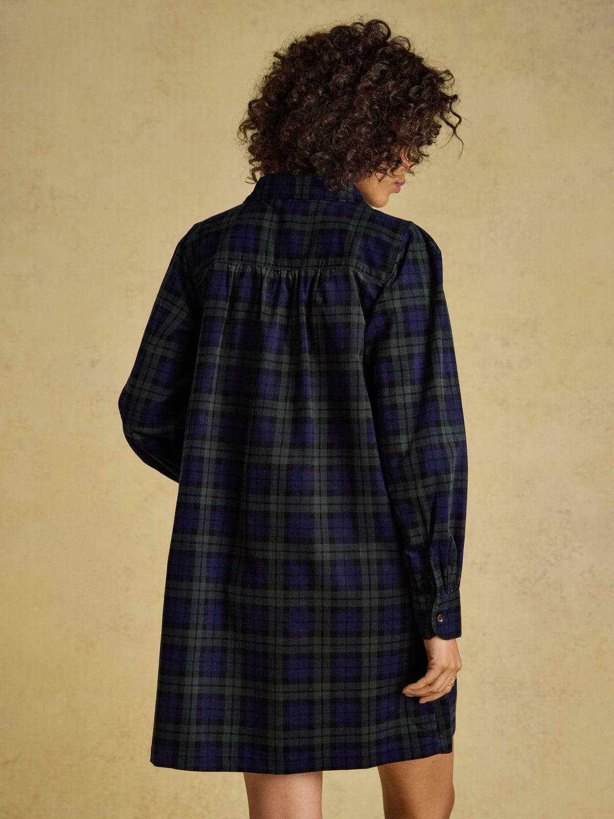 Maple Cord Shift Dress - Blue/Green