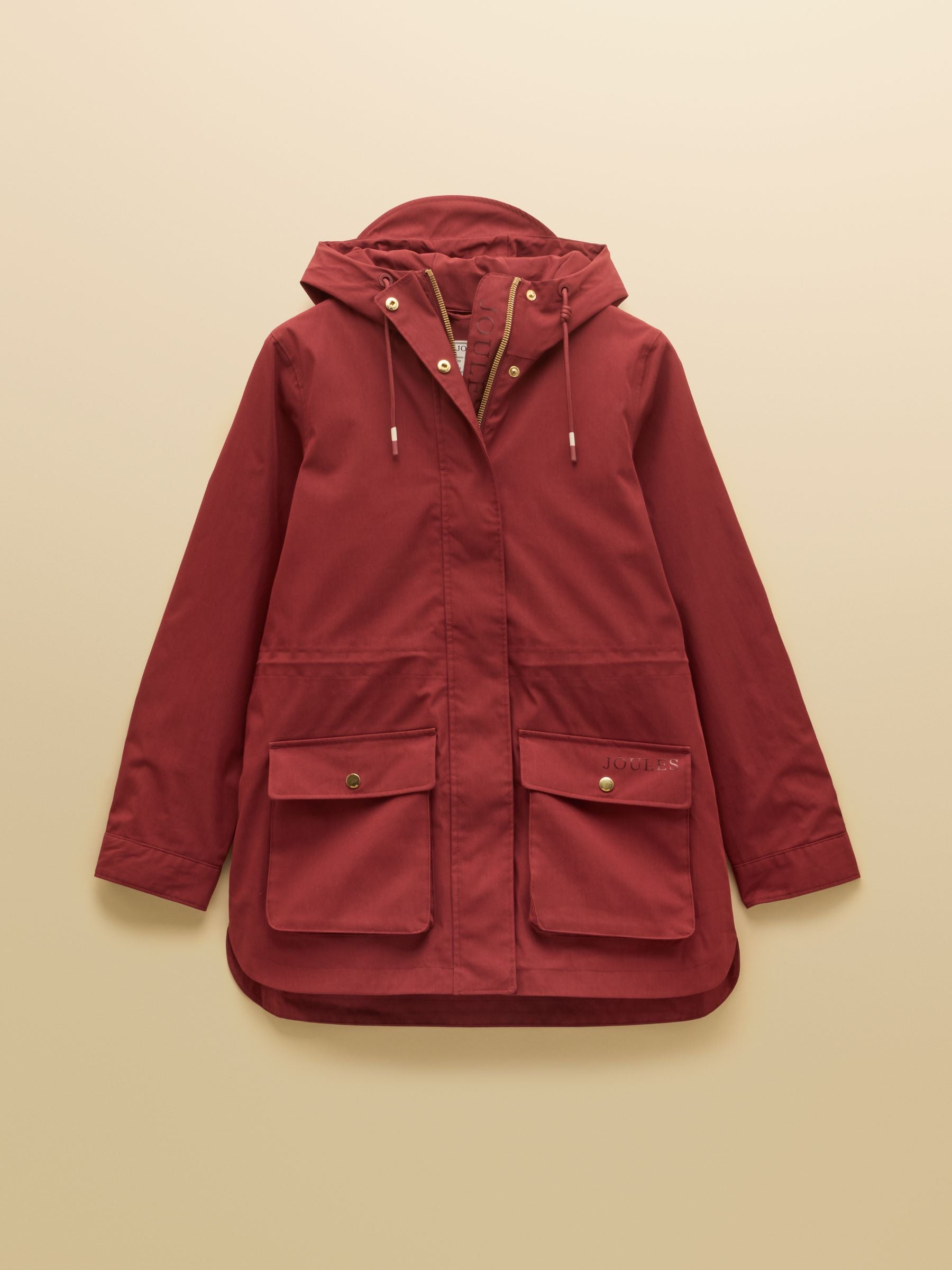 Portwell Rust Red Waterproof Raincoat With Hood