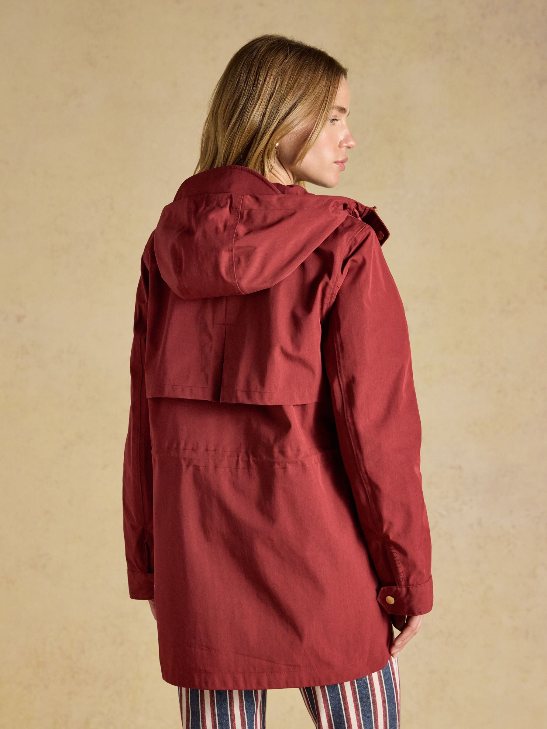 Portwell Rust Red Waterproof Raincoat With Hood