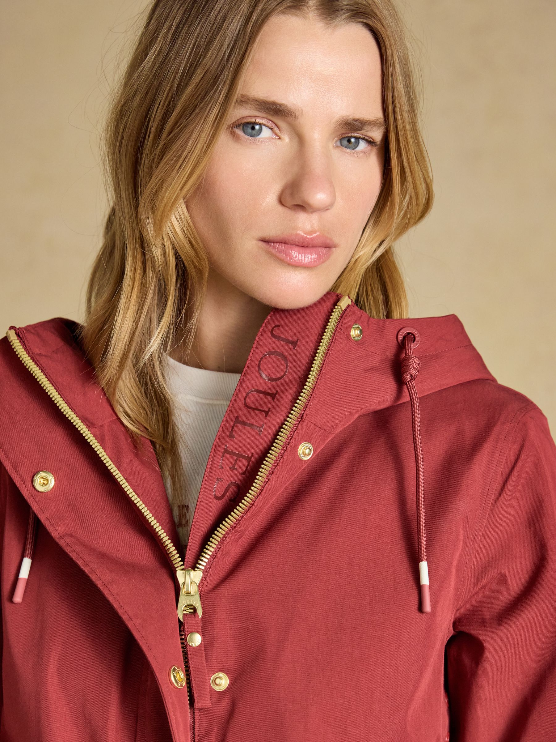 Portwell Rust Red Waterproof Raincoat With Hood