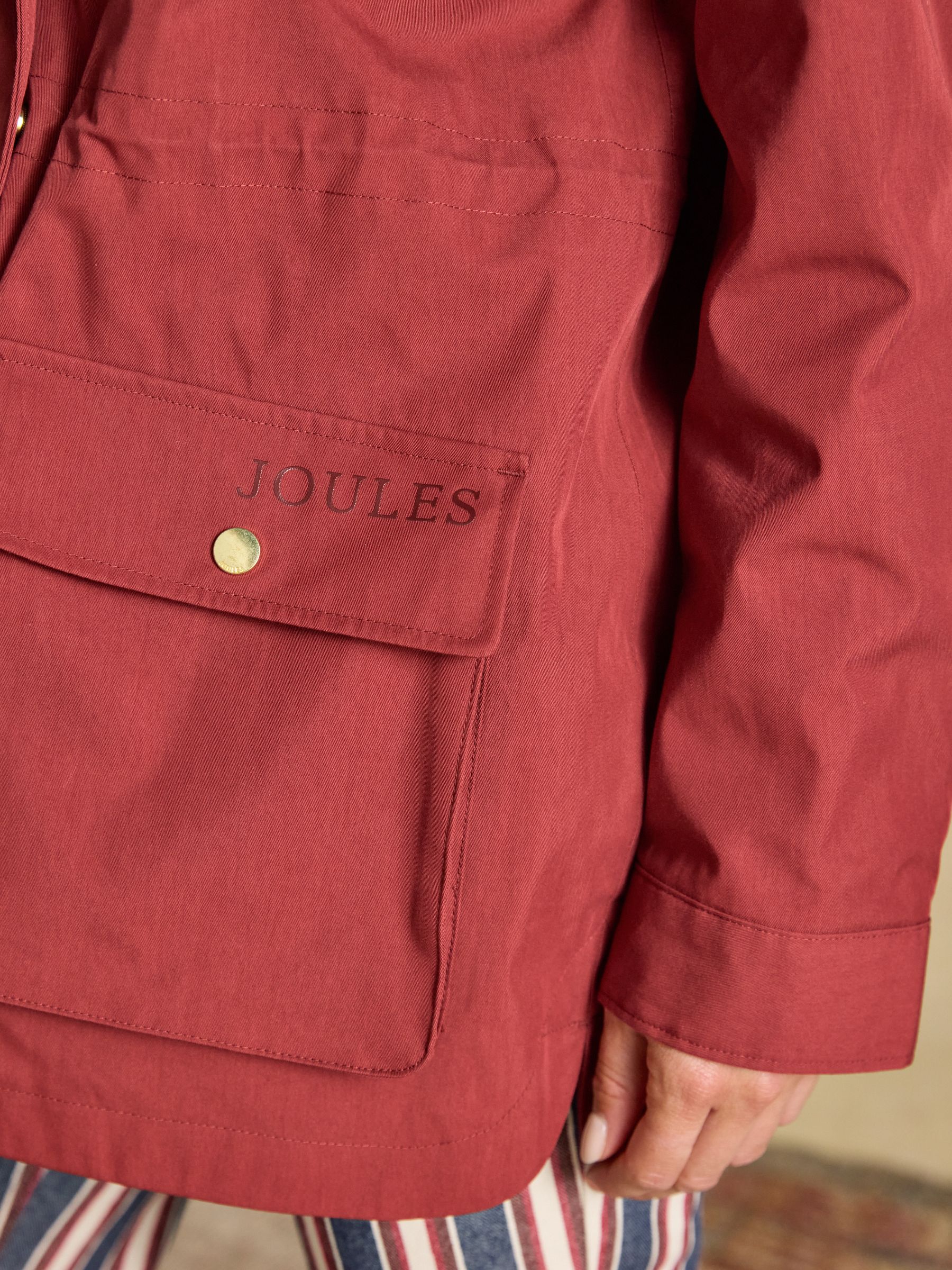 Portwell Rust Red Waterproof Raincoat With Hood