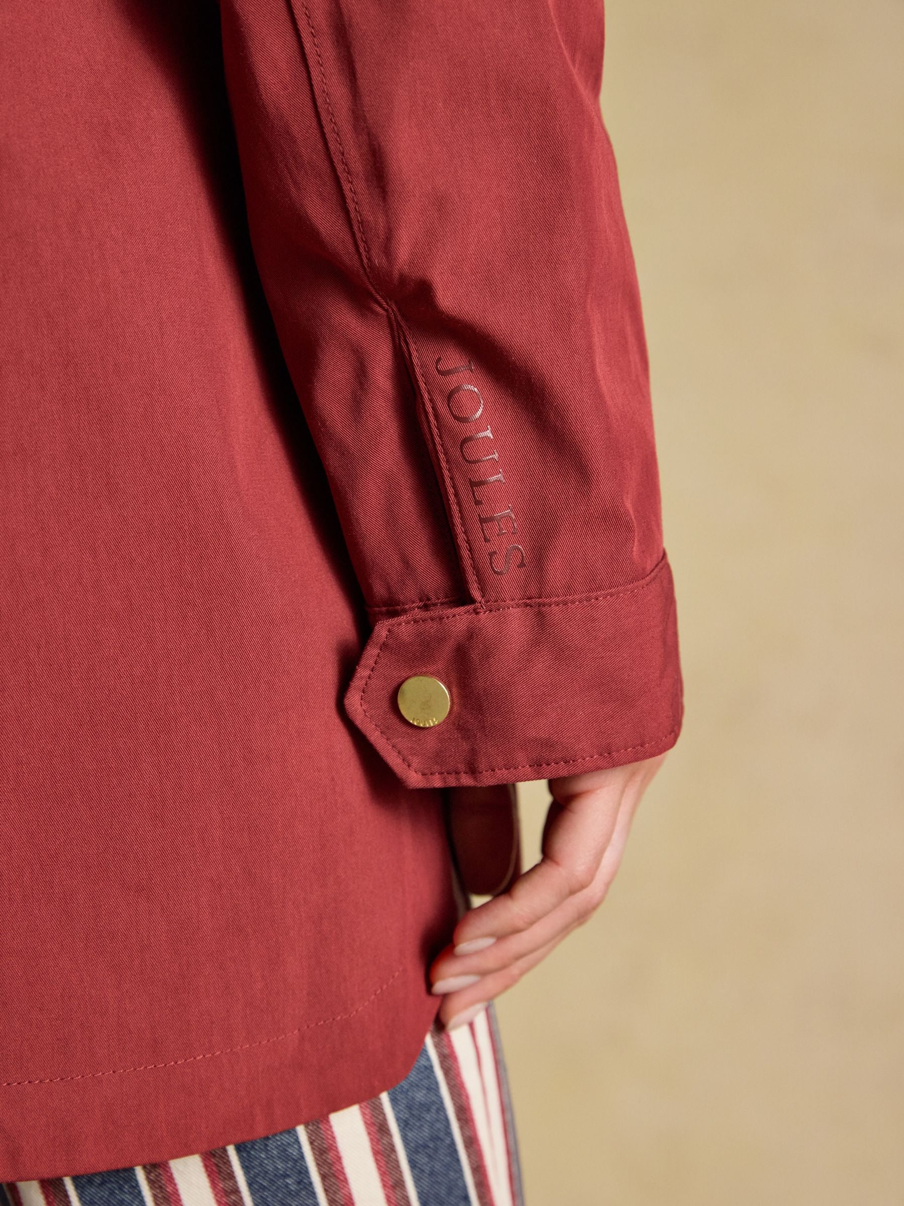 Portwell Rust Red Waterproof Raincoat With Hood