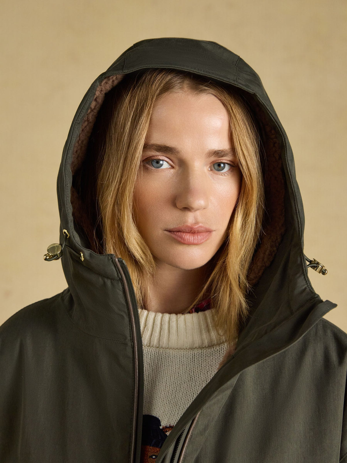 Coverall Fleece Lined Waterproof Coat - Green