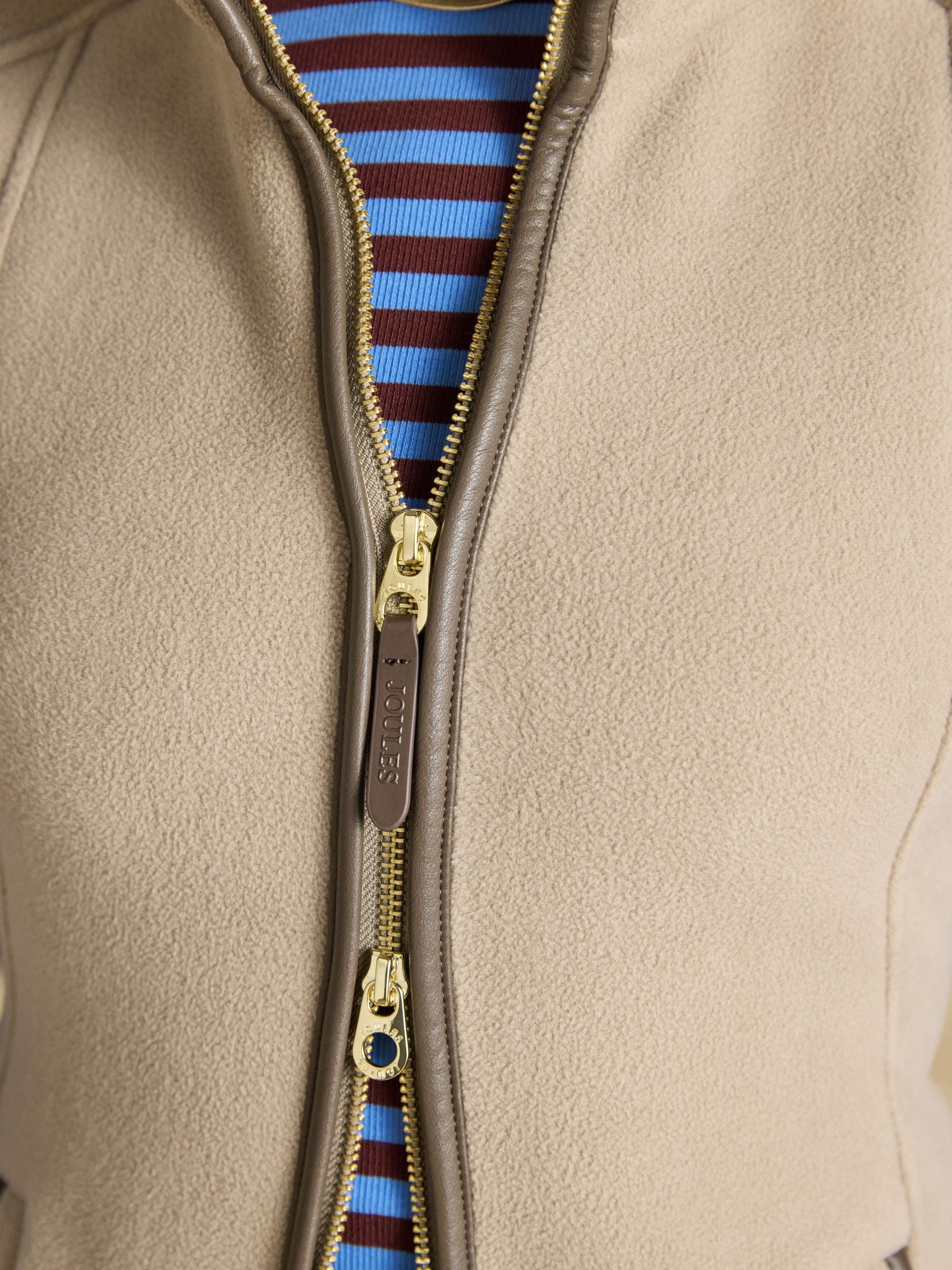Heritage Mink Brown Regular Fleece Gilet