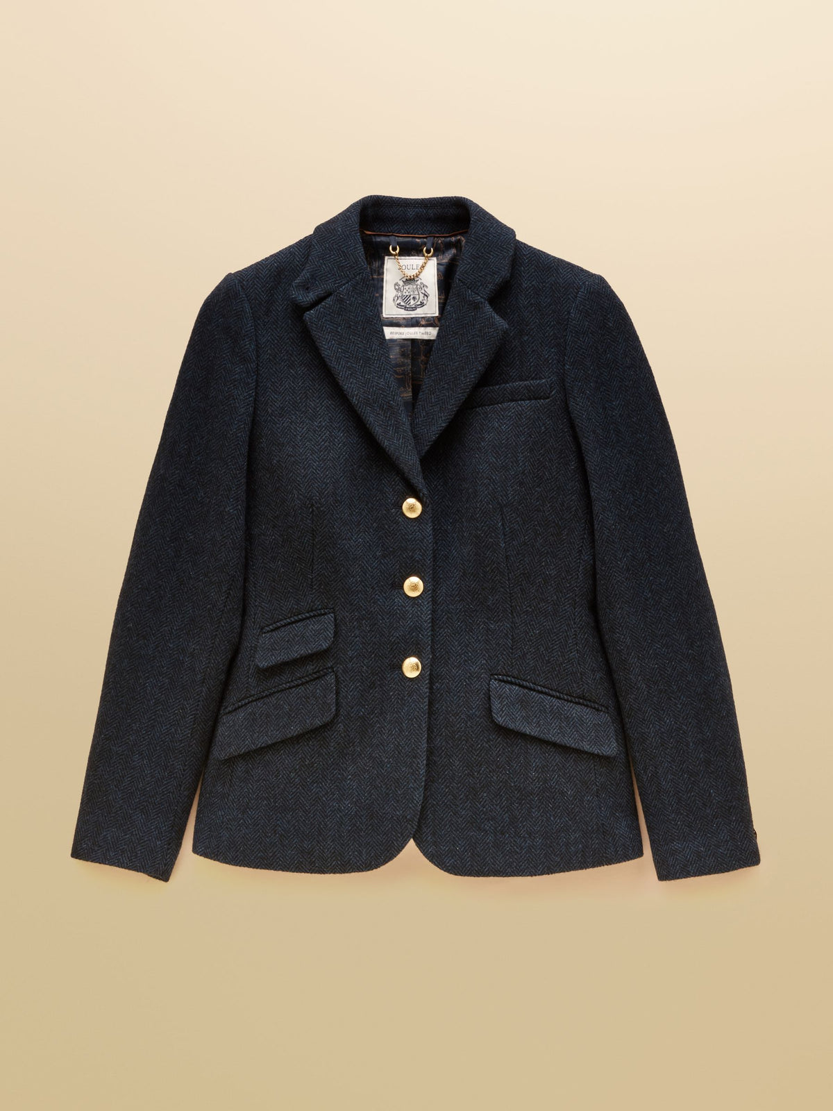 Canterley Tweed Blazer - Navy Herringbone