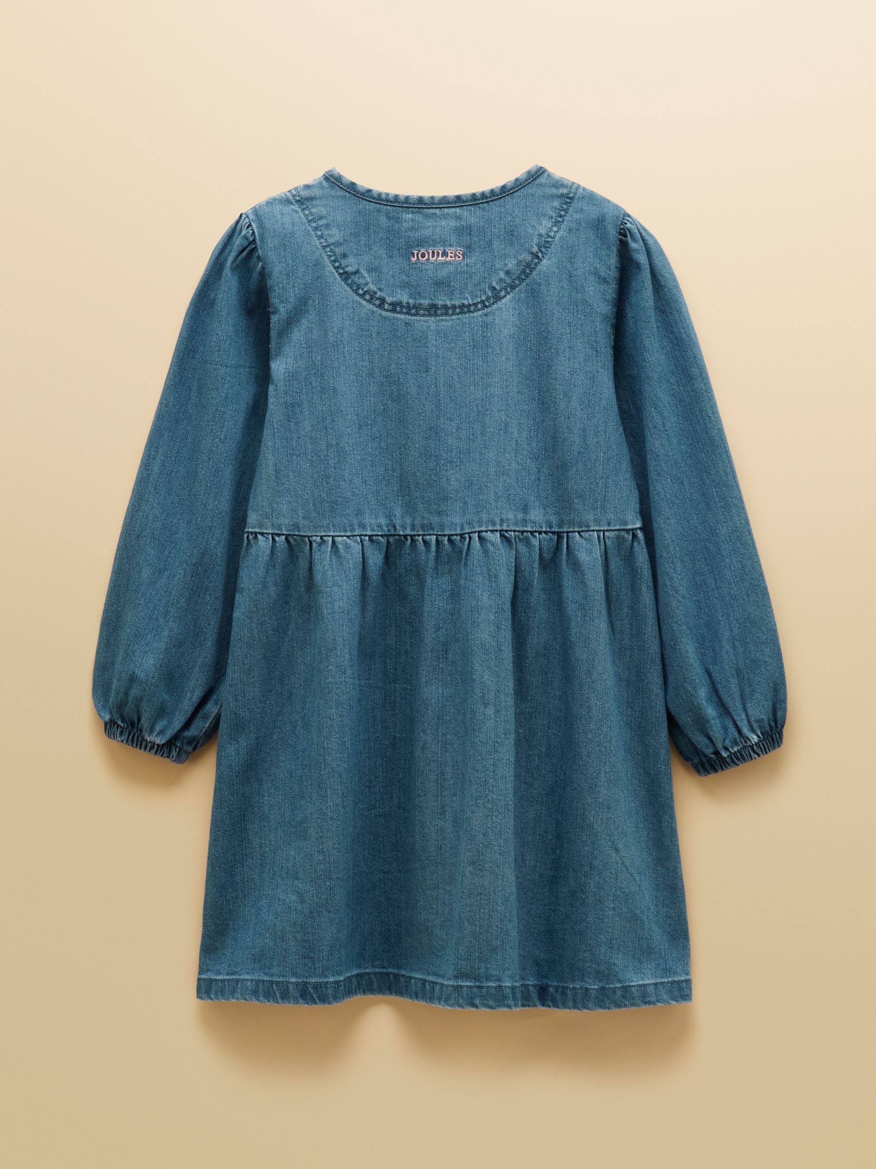 Girls' Blair Denim Embroidered Dress