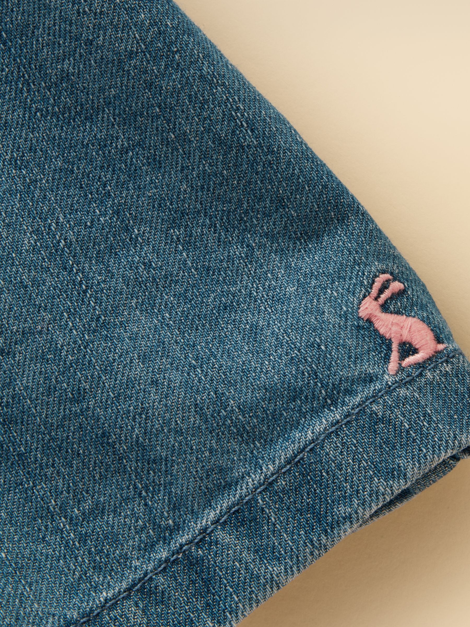 Girls' Blair Denim Embroidered Dress