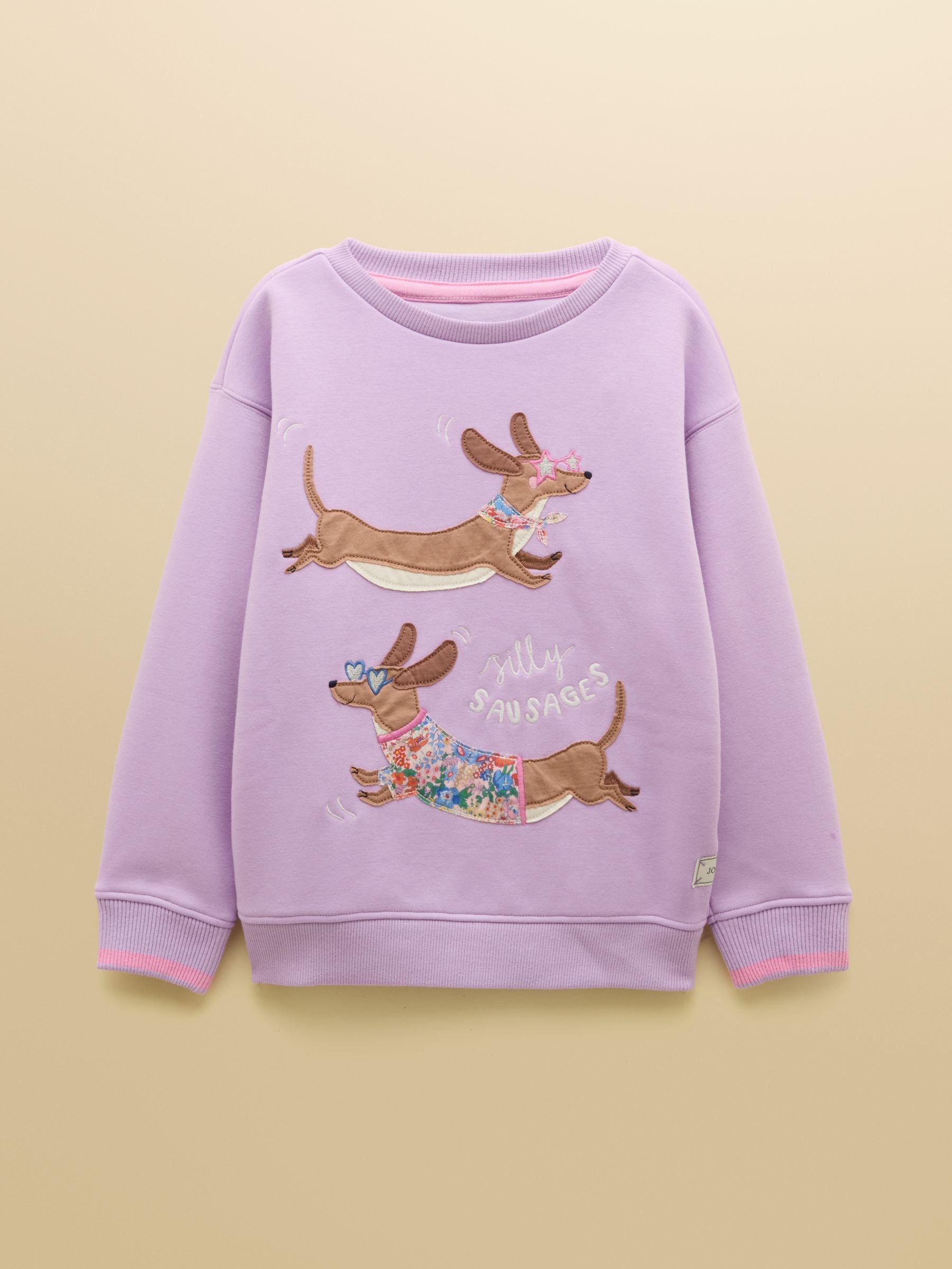 Kids' Mackenzie Lilac Purple Sweatshirt With Faux Fur Lining
