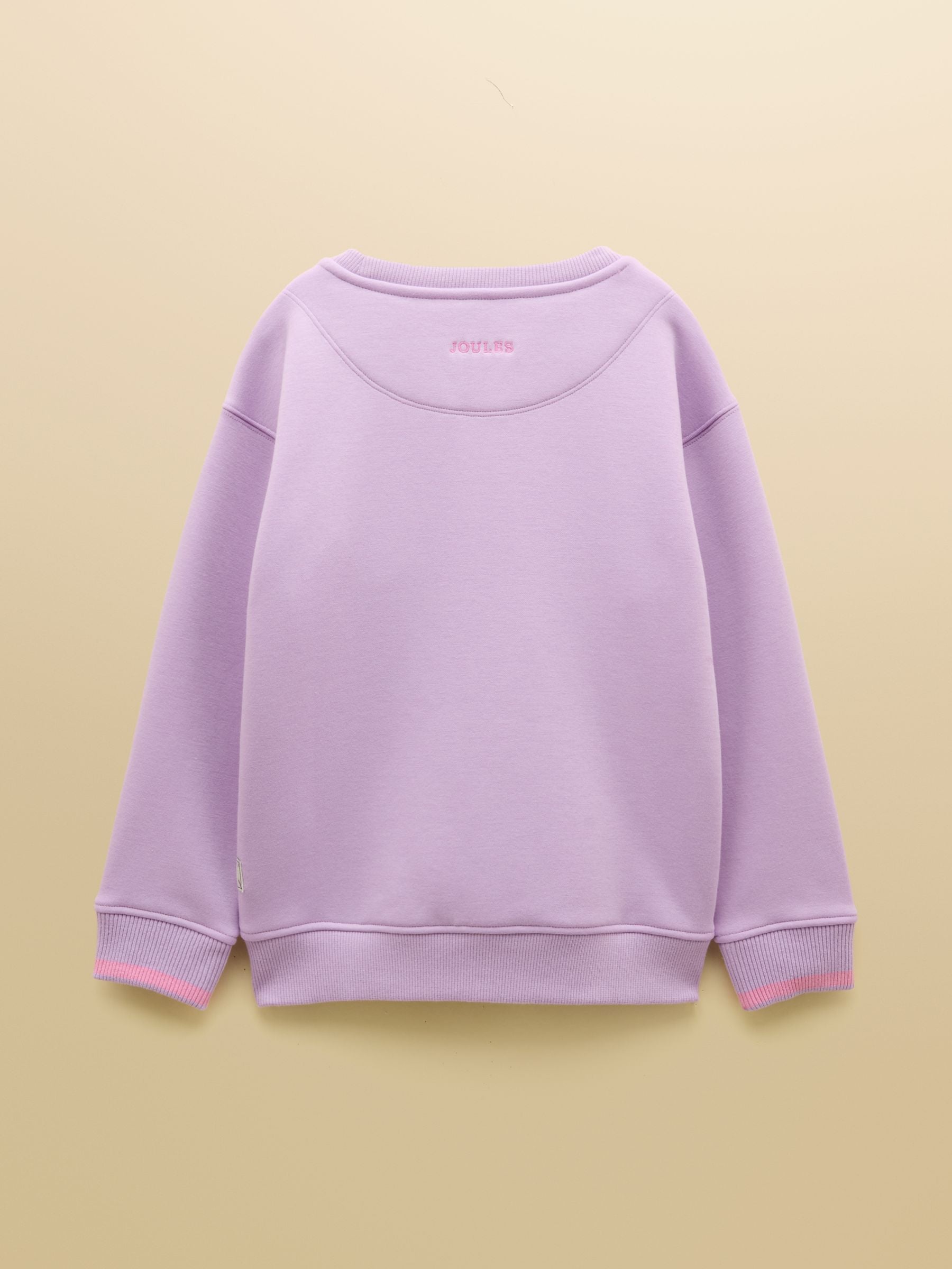 Kids' Mackenzie Lilac Purple Sweatshirt With Faux Fur Lining