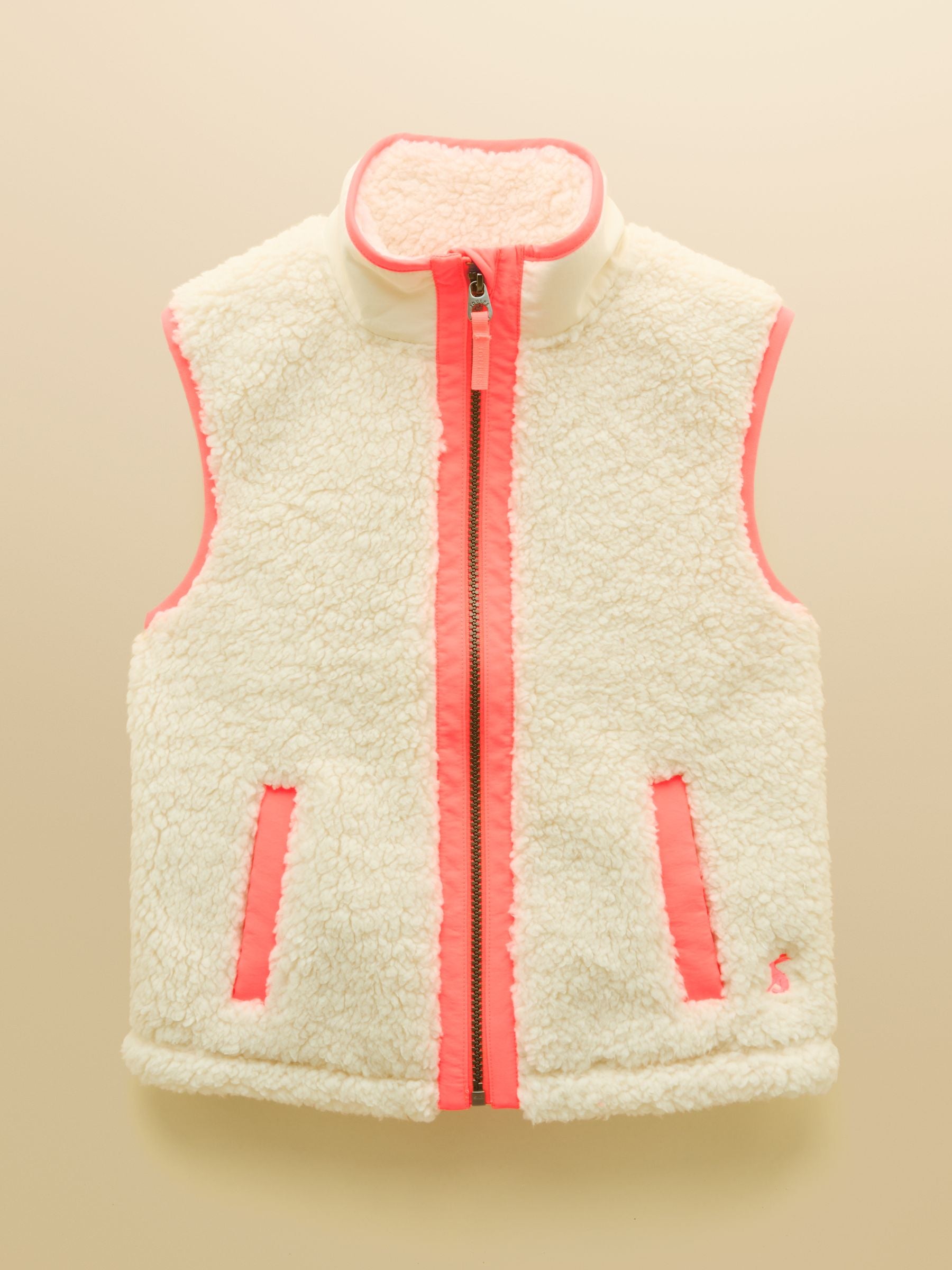 Girls' Tilly Cream Fleece Gilet