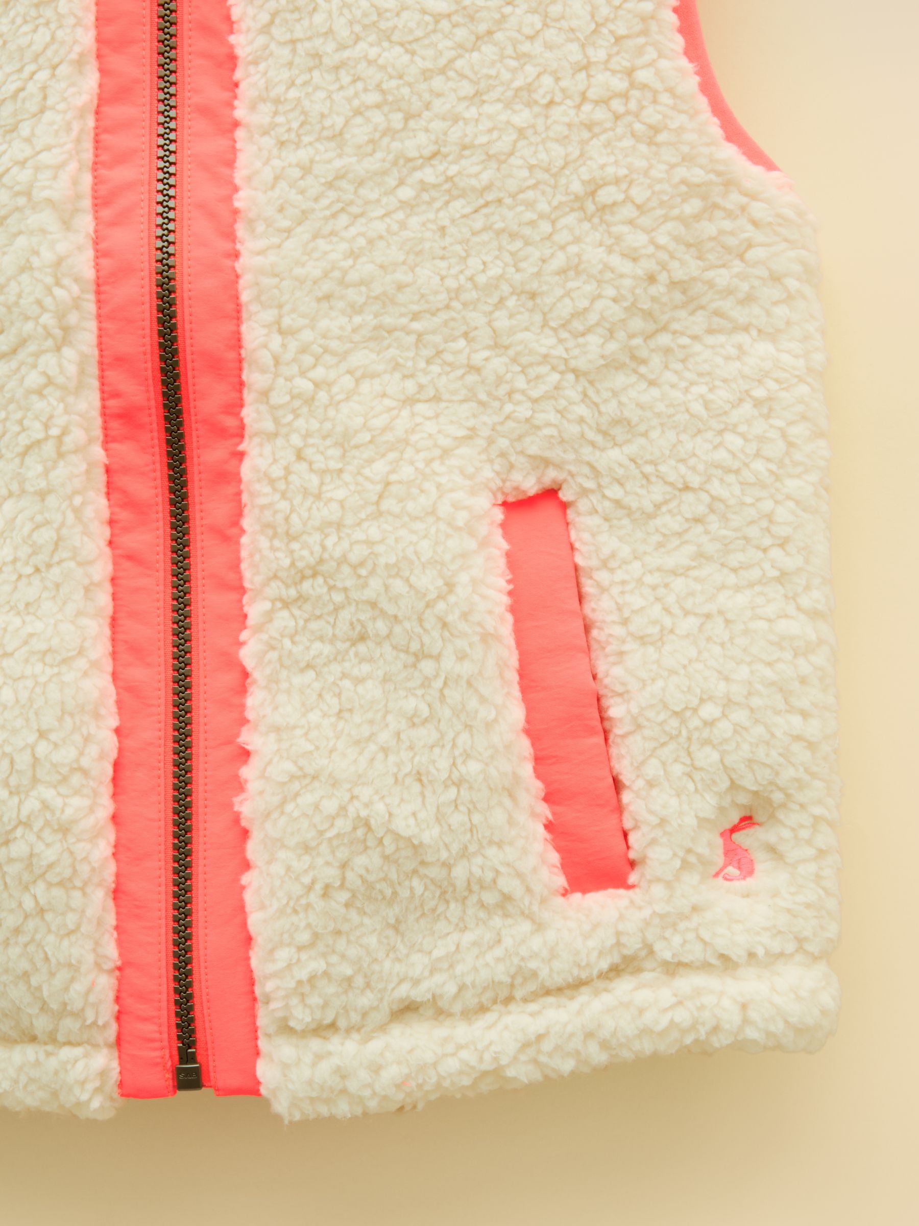 Girls' Tilly Cream Fleece Gilet