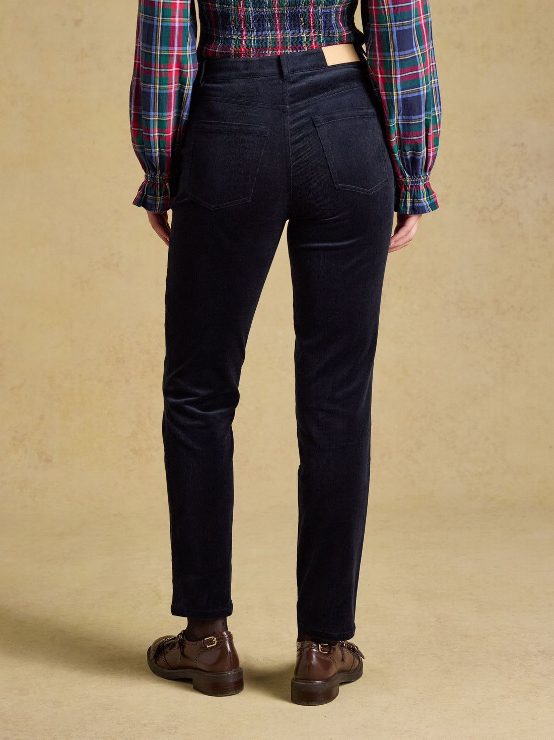 Slim Straight Cord Trouser – Navy