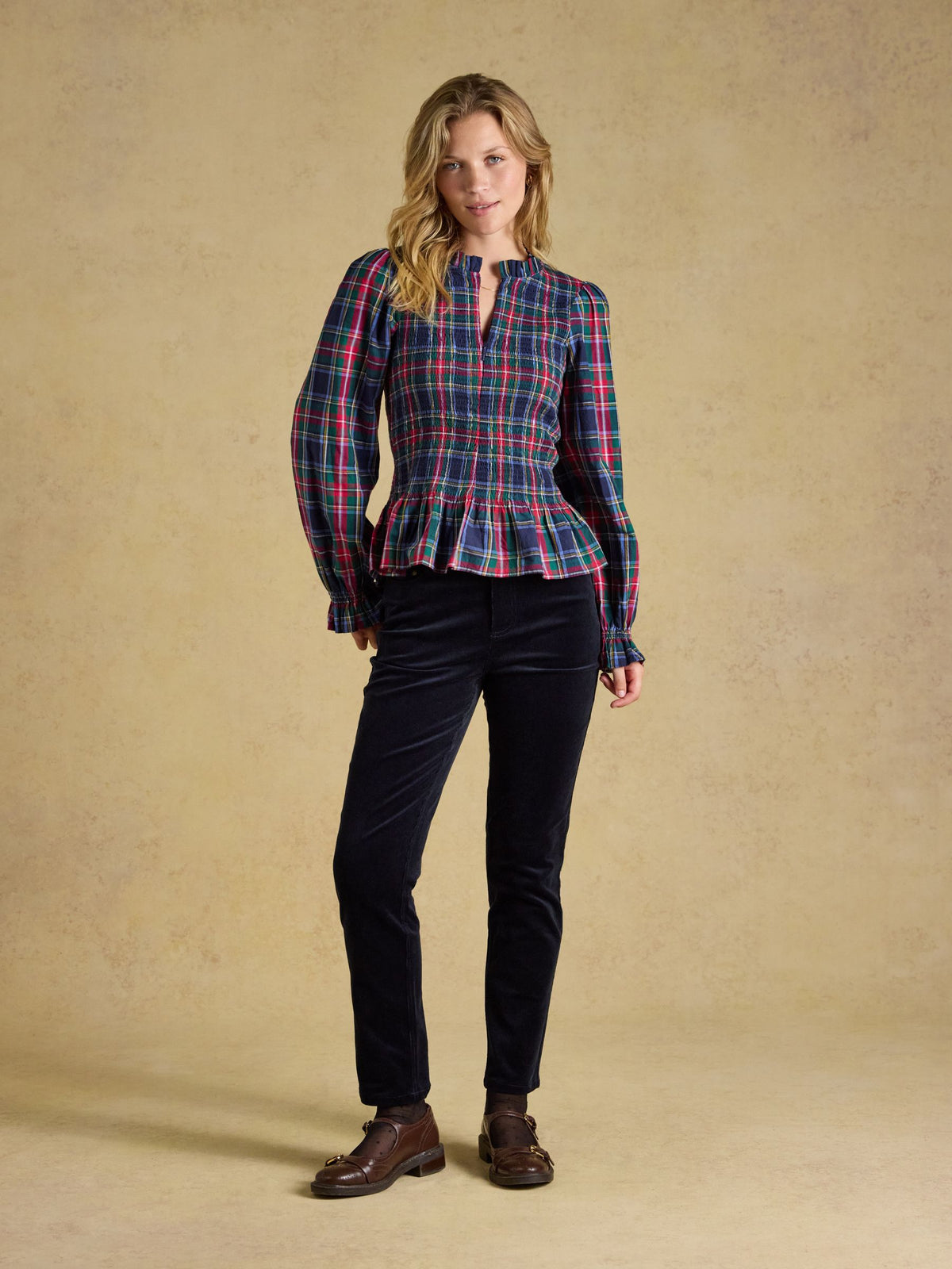 Slim Straight Cord Trouser – Navy