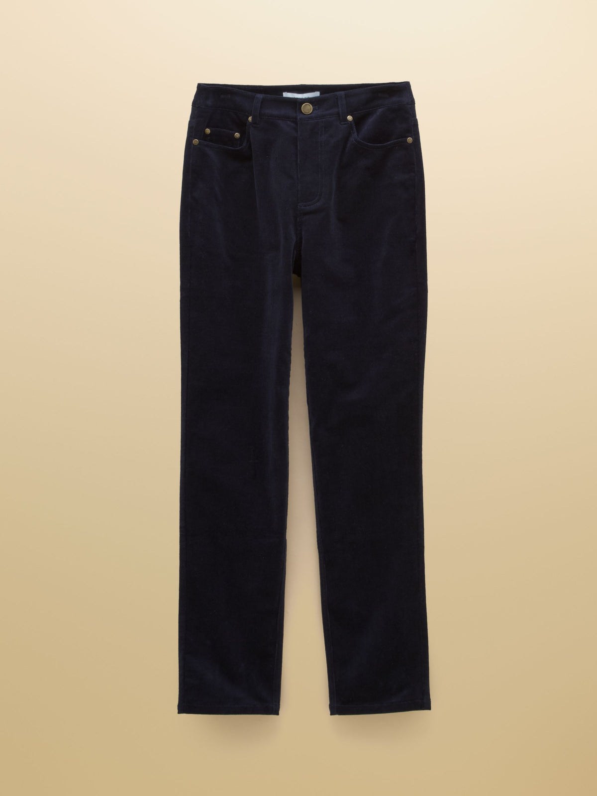 Slim Straight Cord Trouser – Navy