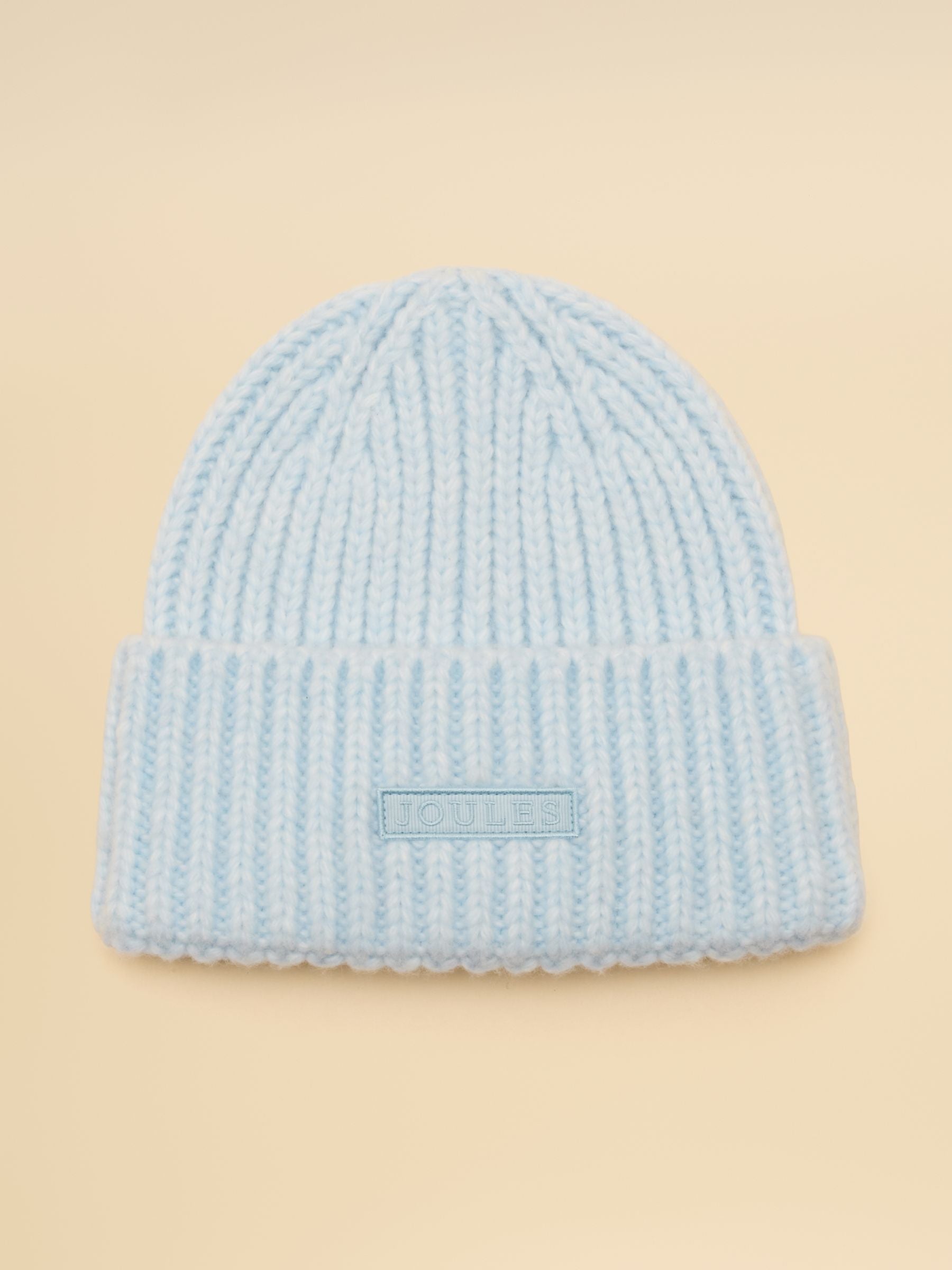 Chunky Blue Knitted Beanie