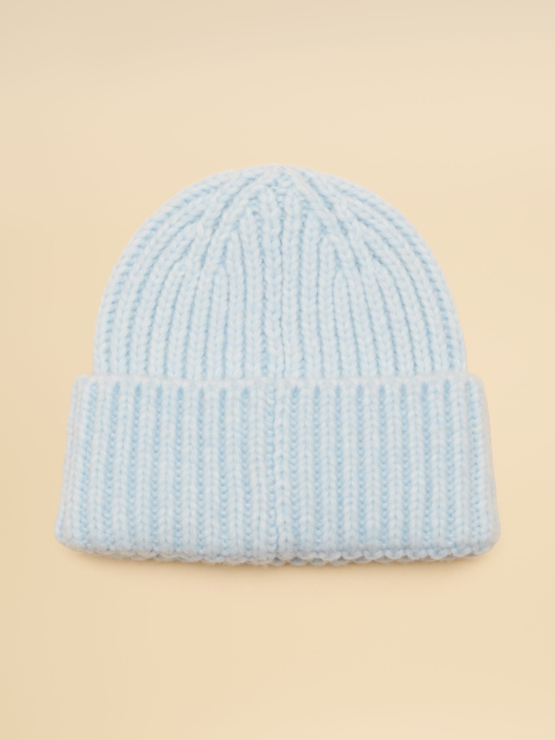 Chunky Blue Knitted Beanie