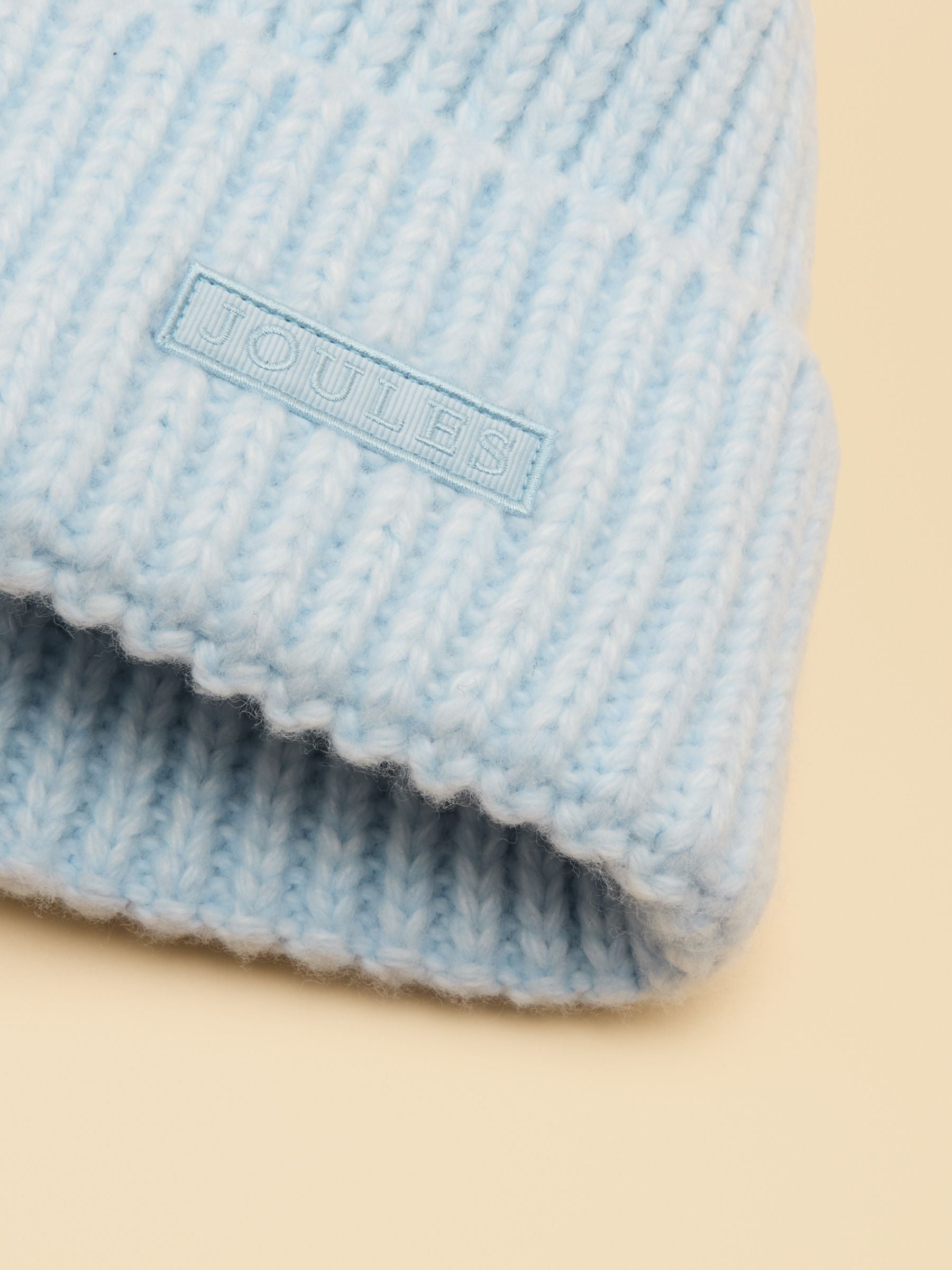 Chunky Blue Knitted Beanie