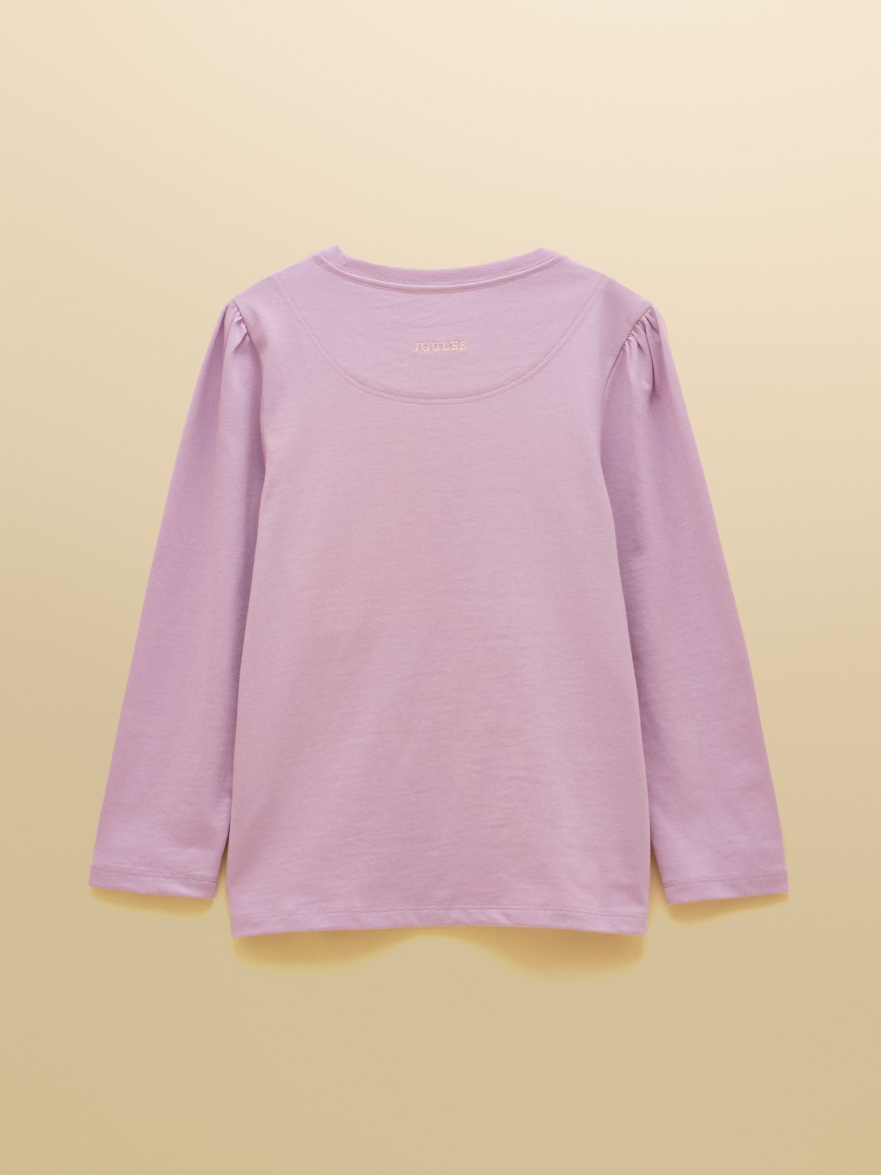 Girls' Ava Lilac Purple Applique Long Sleeve Top
