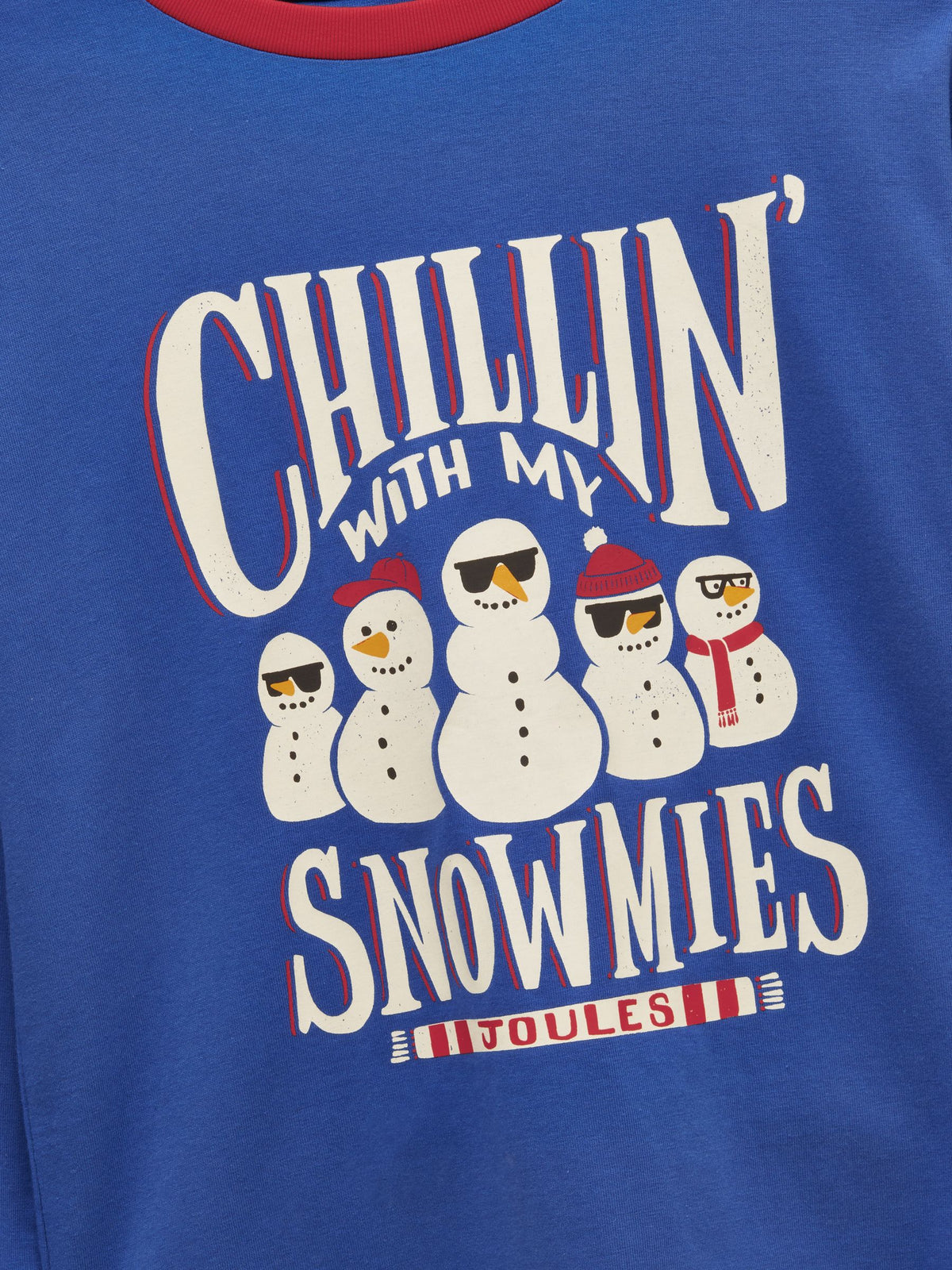 Finlay Graphic Long Sleeve Top – Blue Snowmies