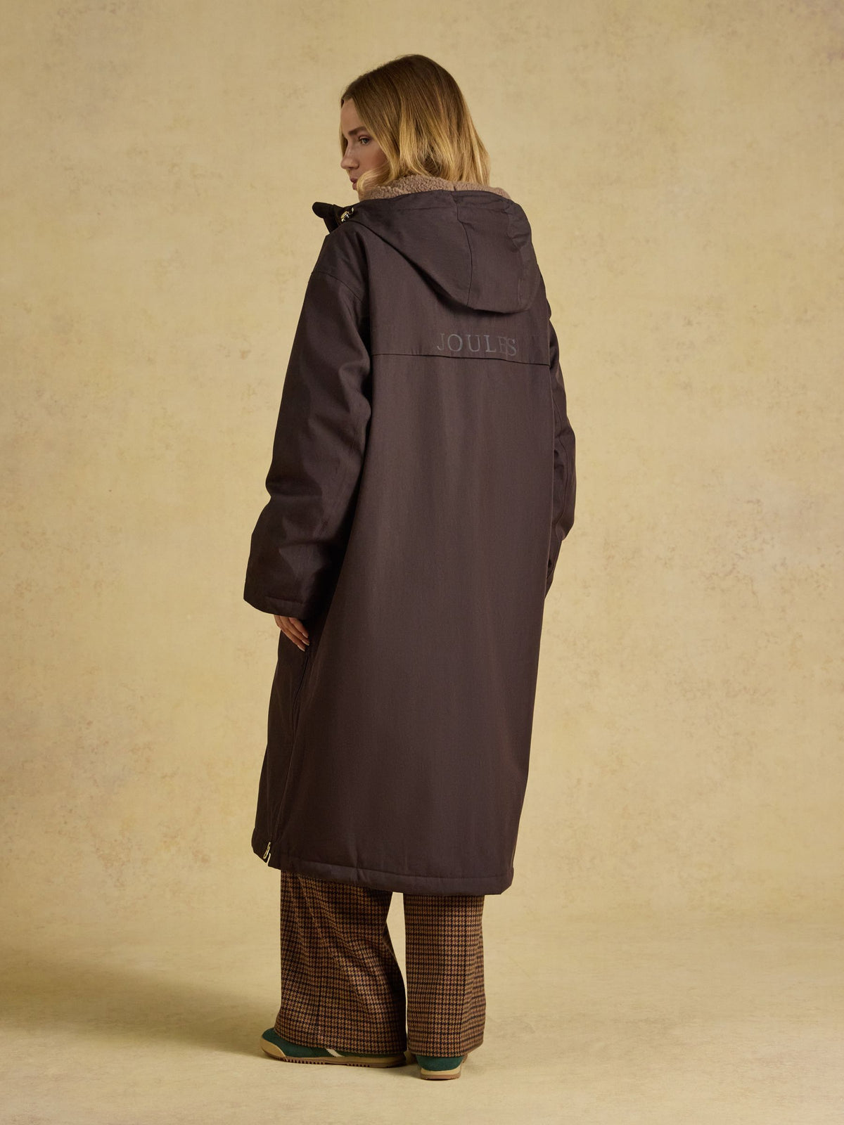 Coverall Fleece Lined Waterproof Coat - Chocolate Brown
