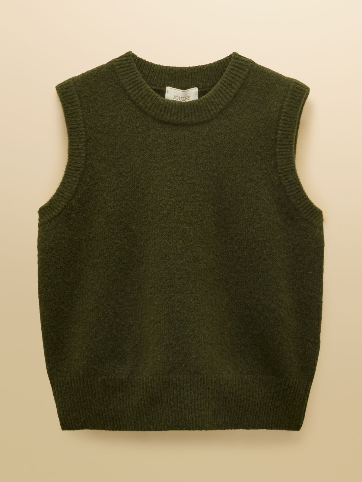 Holly Knitted Vest - Khaki Green