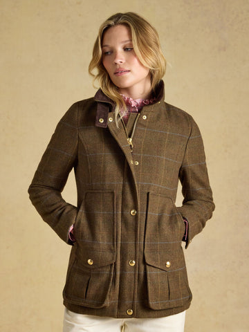 Classic Fieldcoat With Wool - Brown Check