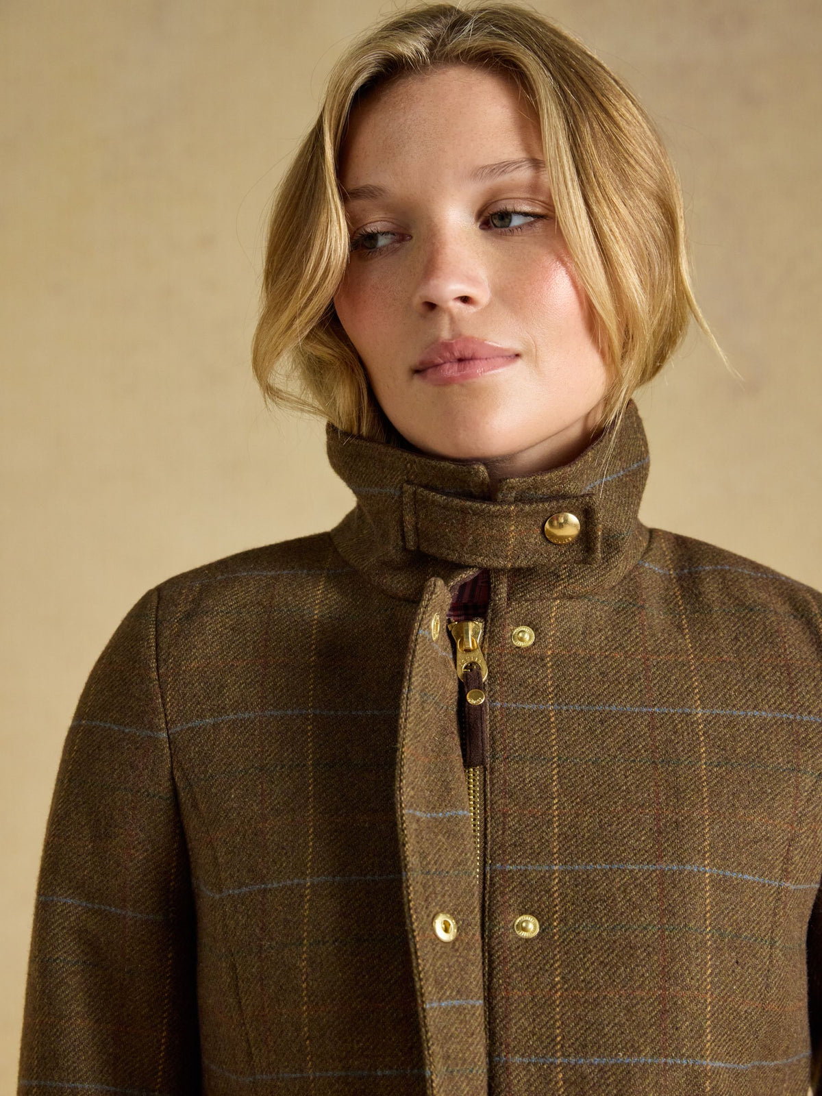 Classic Fieldcoat With Wool - Brown Check