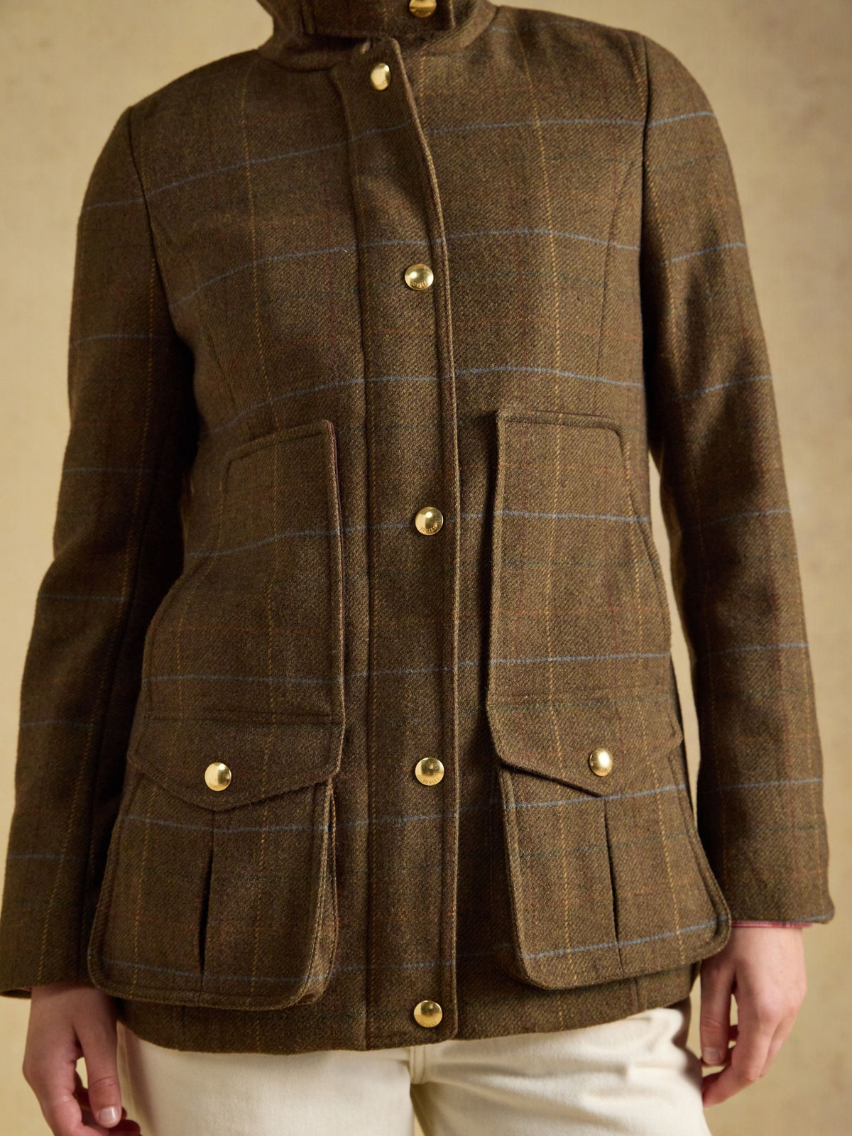 Classic Fieldcoat With Wool - Brown Check