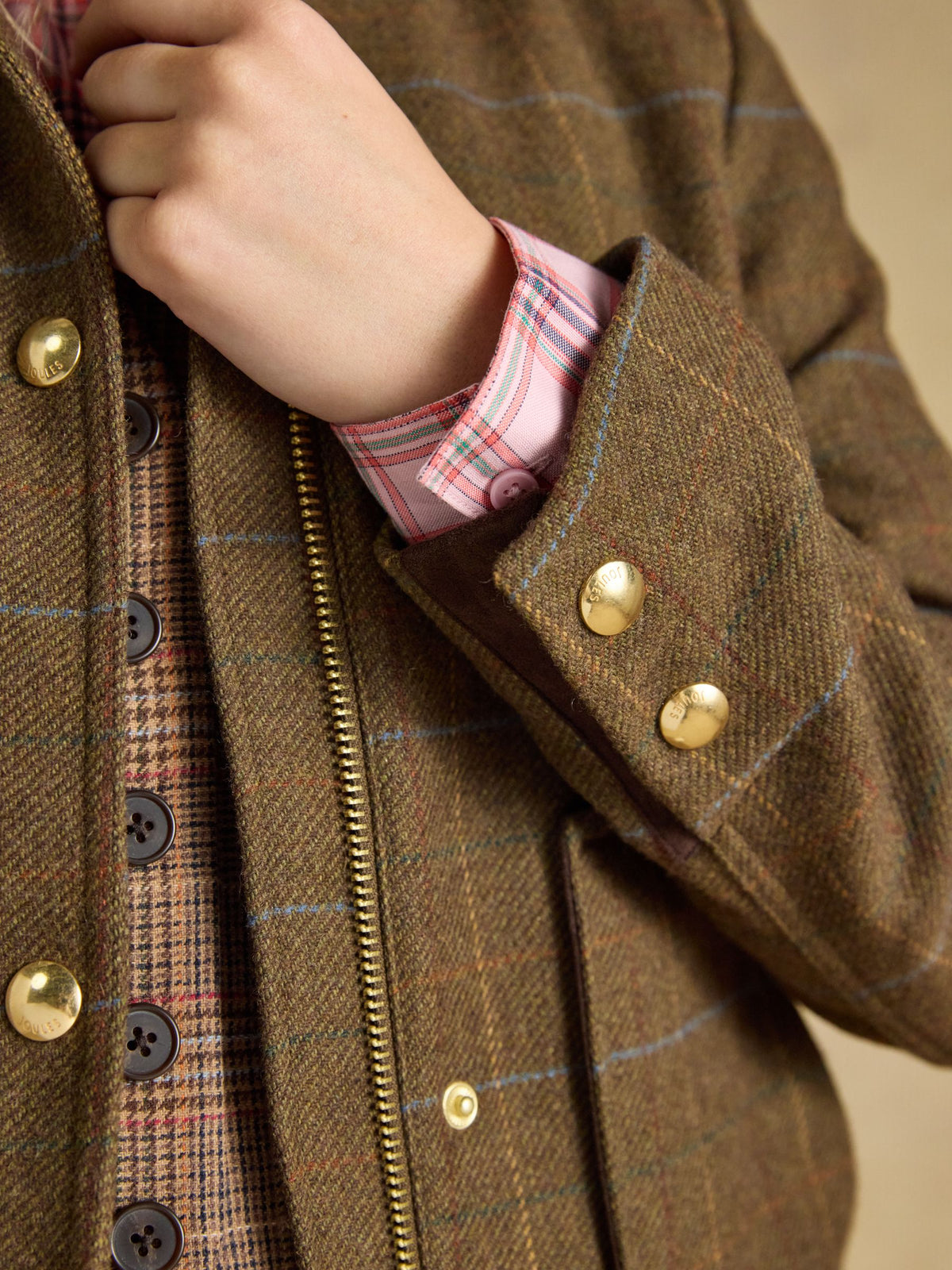 Classic Fieldcoat With Wool - Brown Check