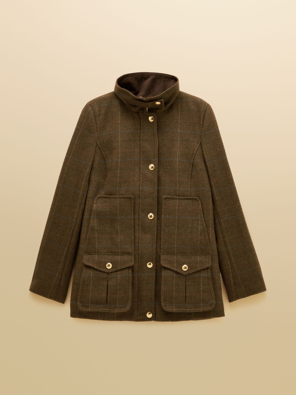 Classic Fieldcoat With Wool - Brown Check