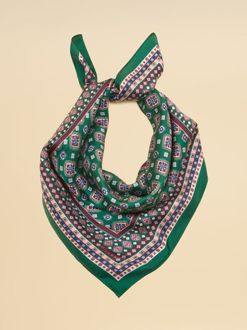 Elsie Green 100% Silk Square Scarf