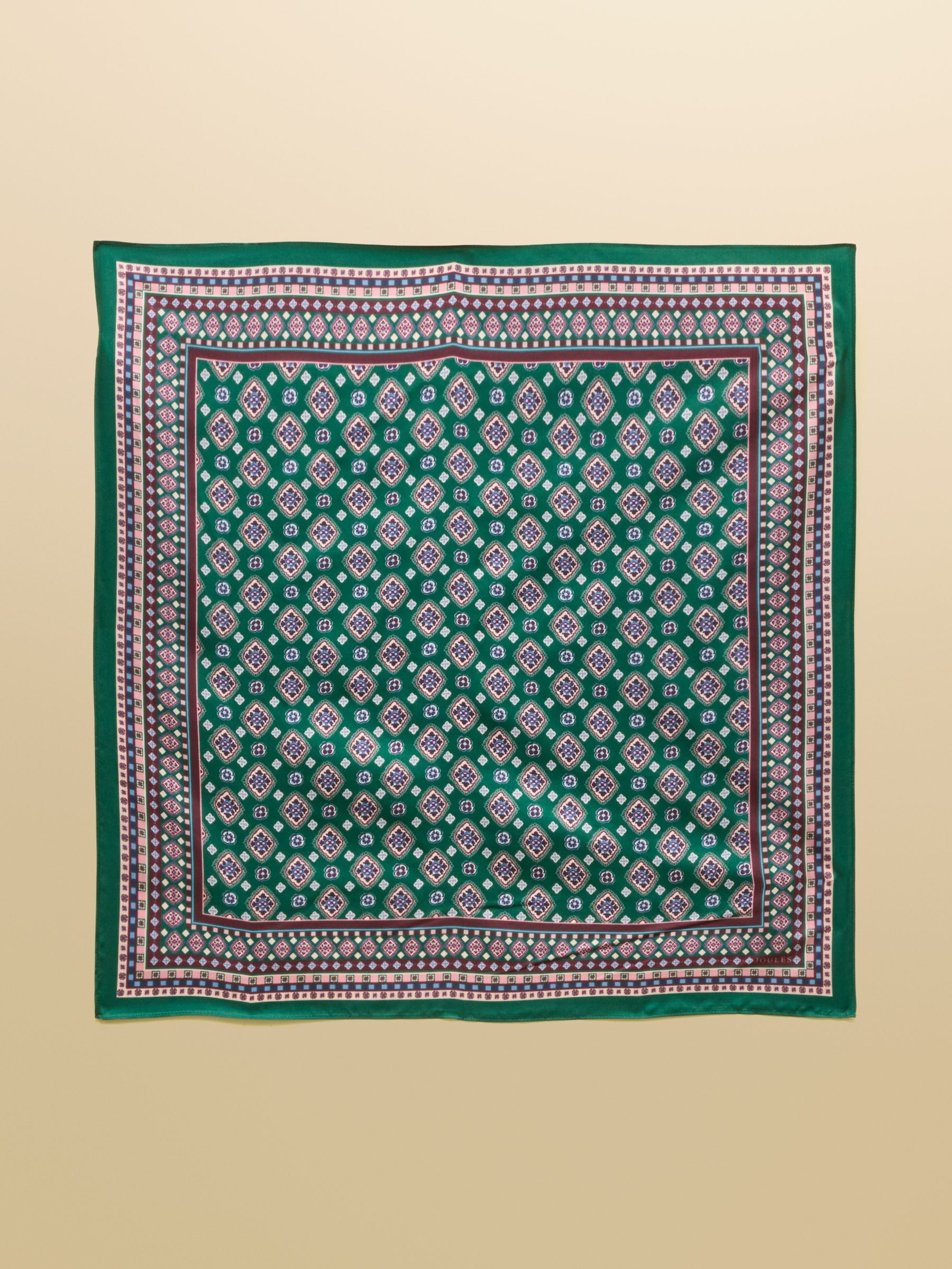 Elsie Green 100% Silk Square Scarf