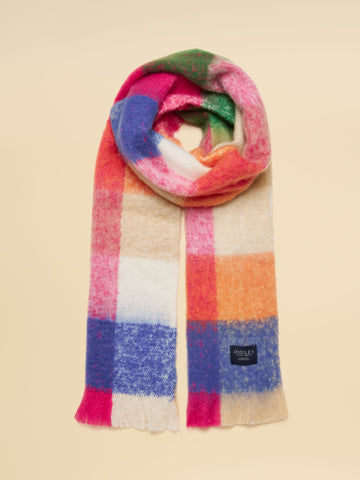 Brushed Scarf - Bright Multi Gingham