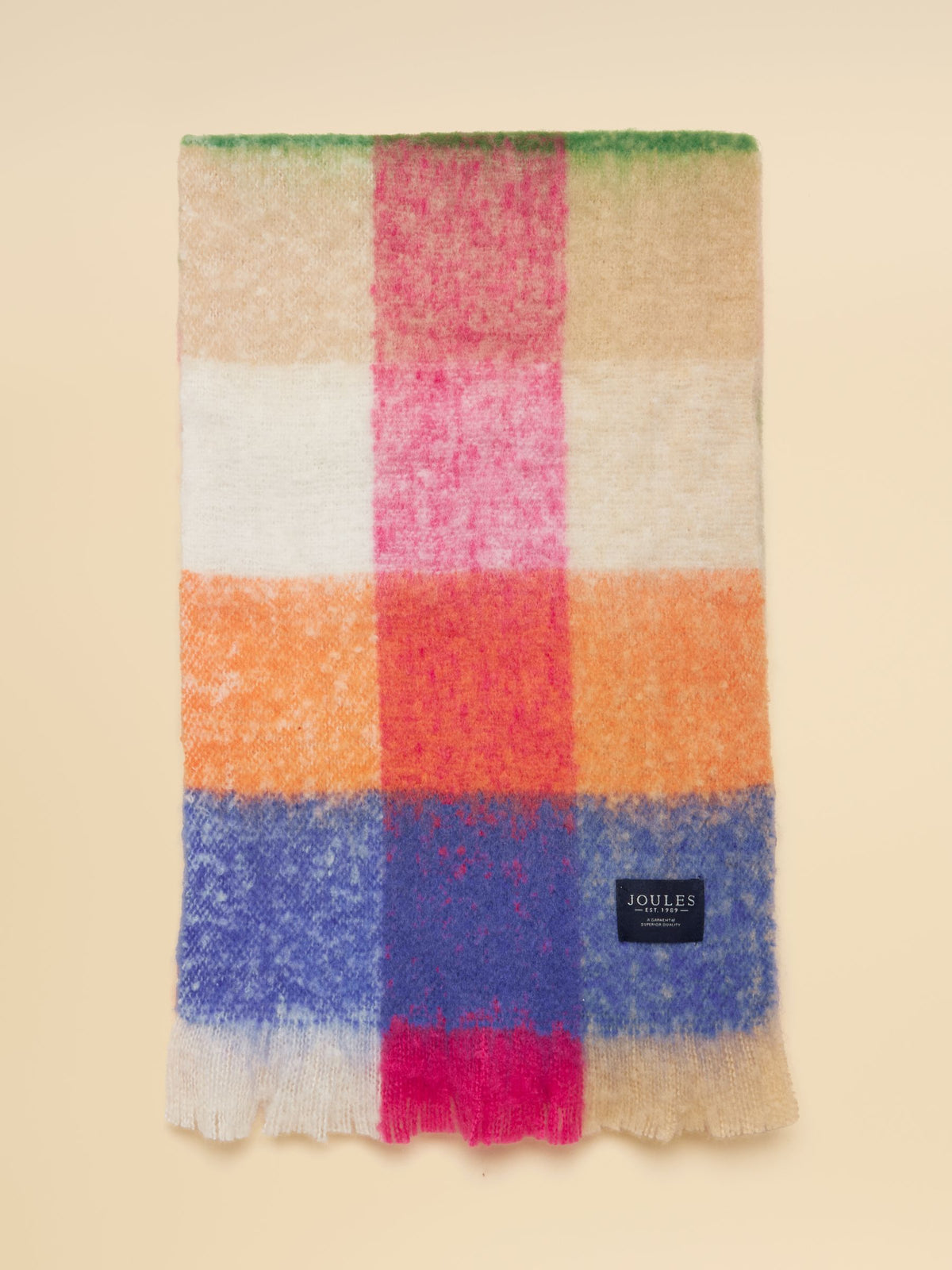 Brushed Scarf - Bright Multi Gingham