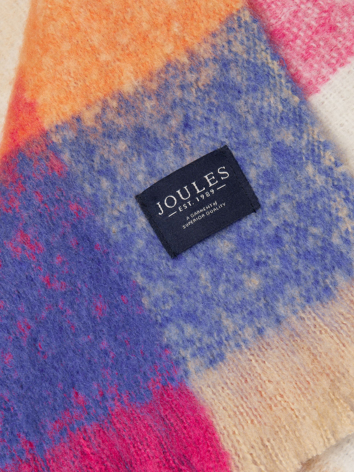 Brushed Scarf - Bright Multi Gingham