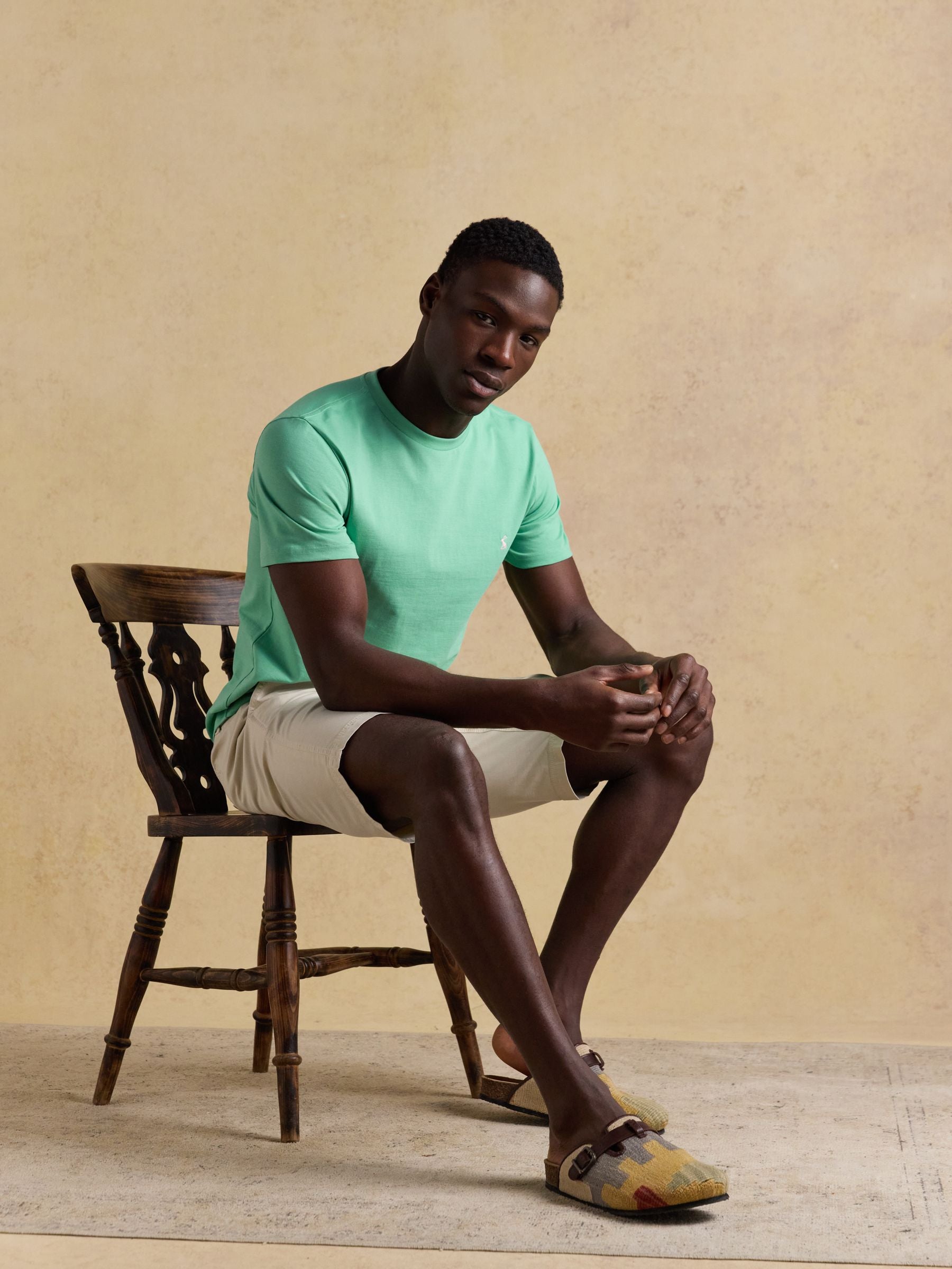 Everyday Light Green Classic Fit Cotton T-Shirt