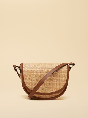 Daphne Neutral Straw Effect Bag