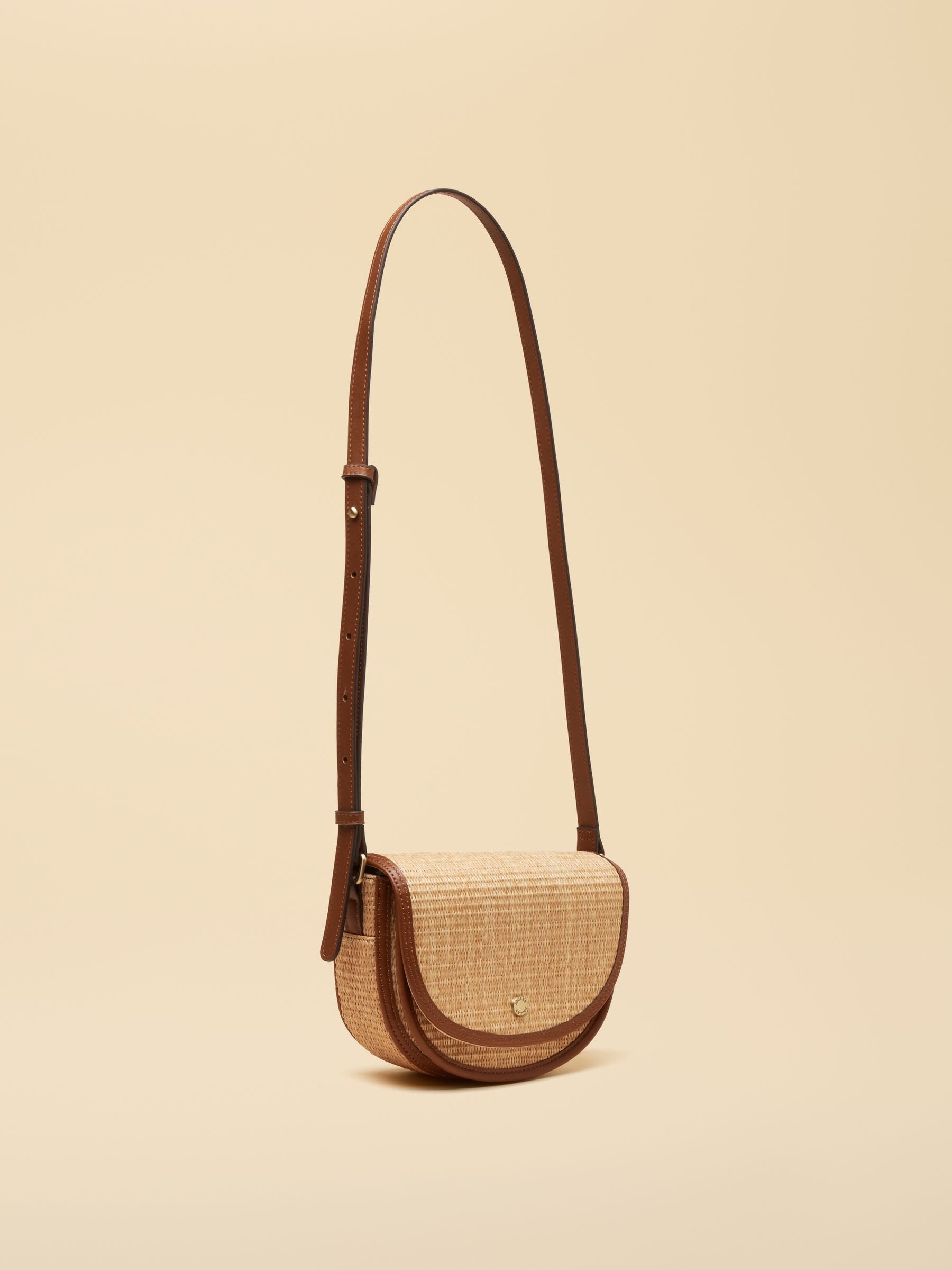 Daphne Neutral Straw Effect Bag