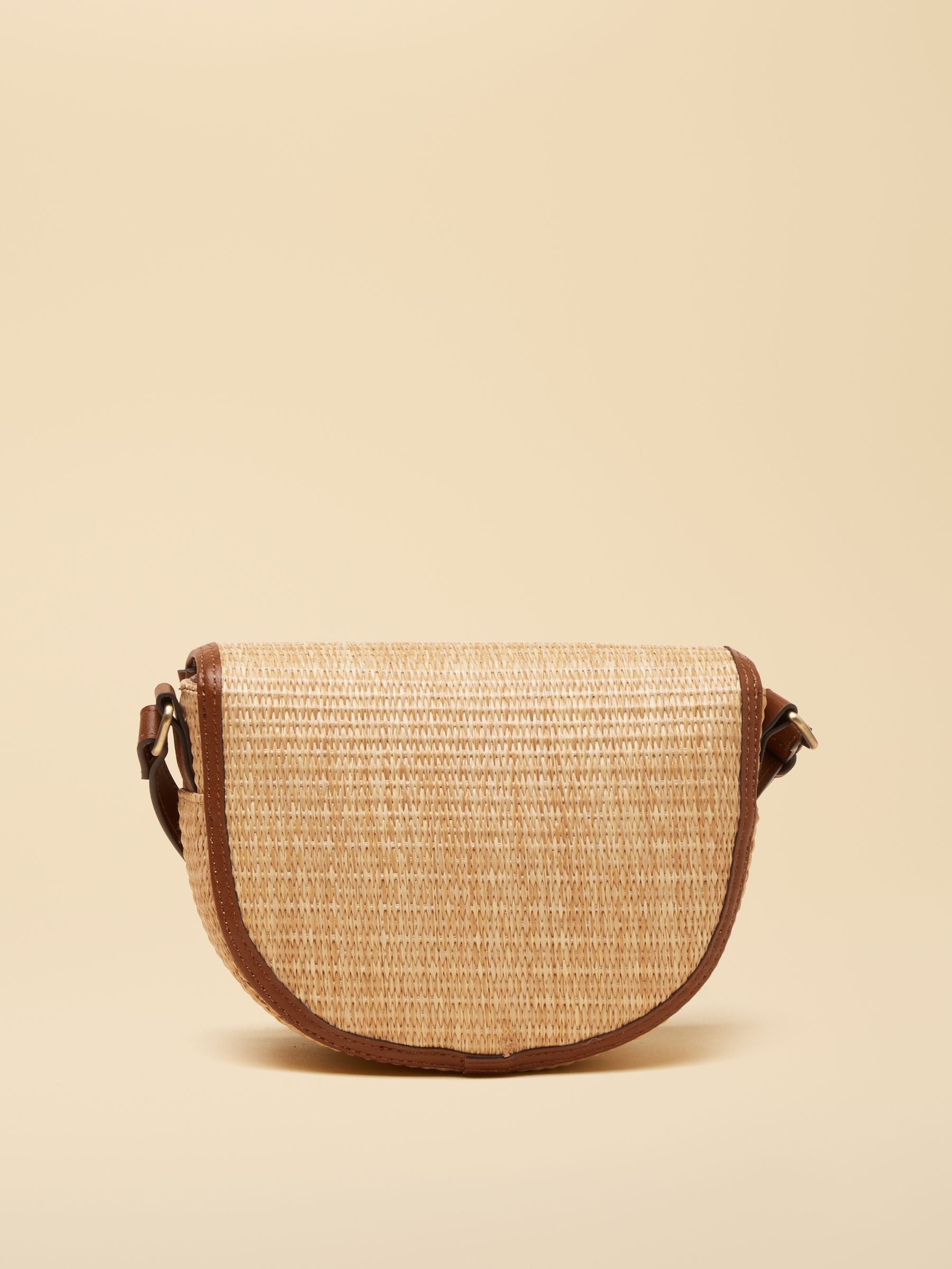 Daphne Neutral Straw Effect Bag