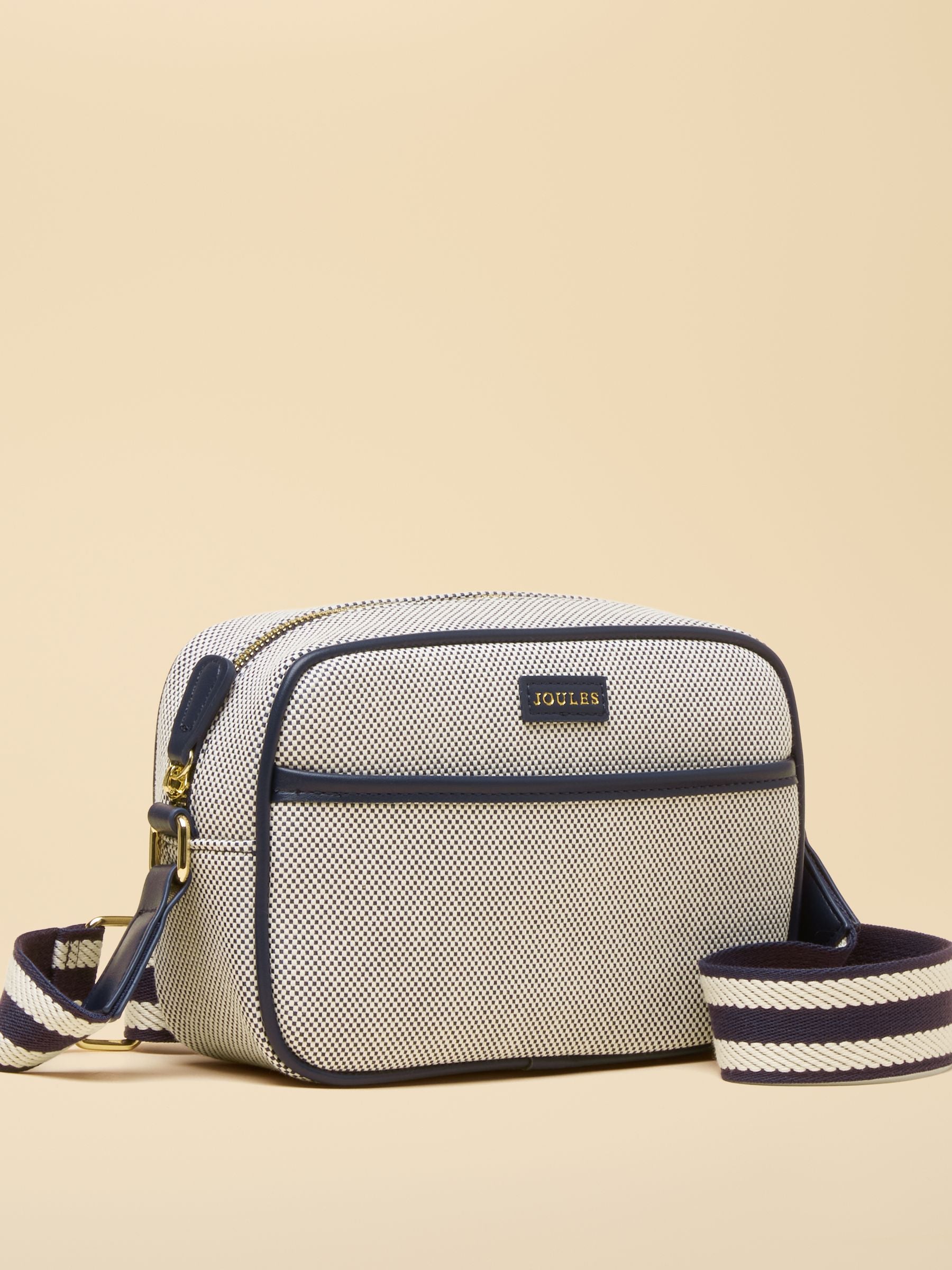 Blair Navy Canvas Cross Body Bag