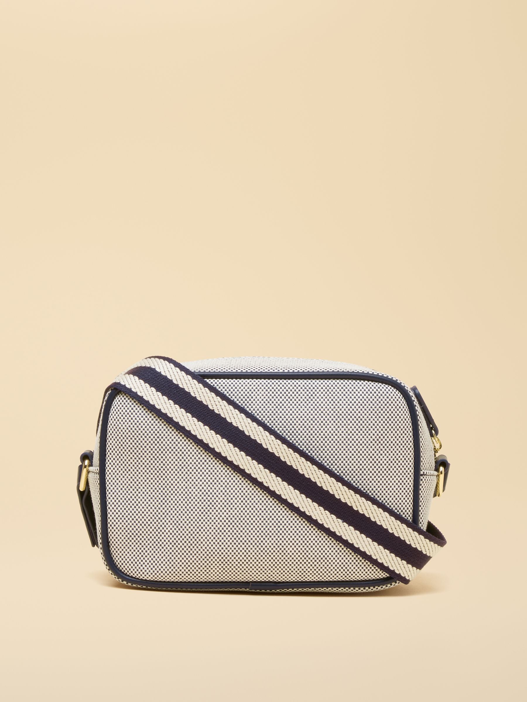 Blair Navy Canvas Cross Body Bag