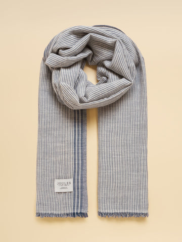 Orla Navy Stripe Printed Scarf