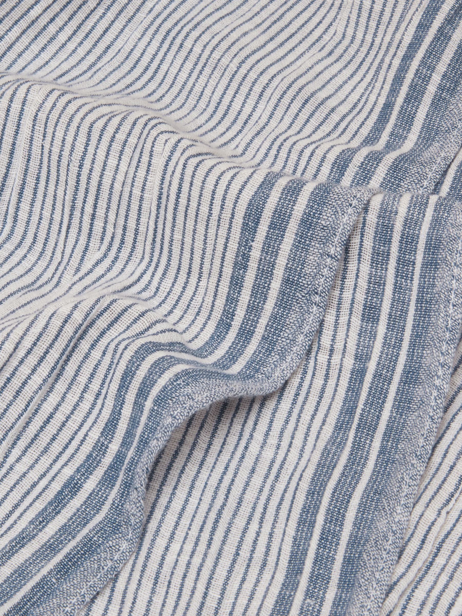 Orla Navy Stripe Printed Scarf